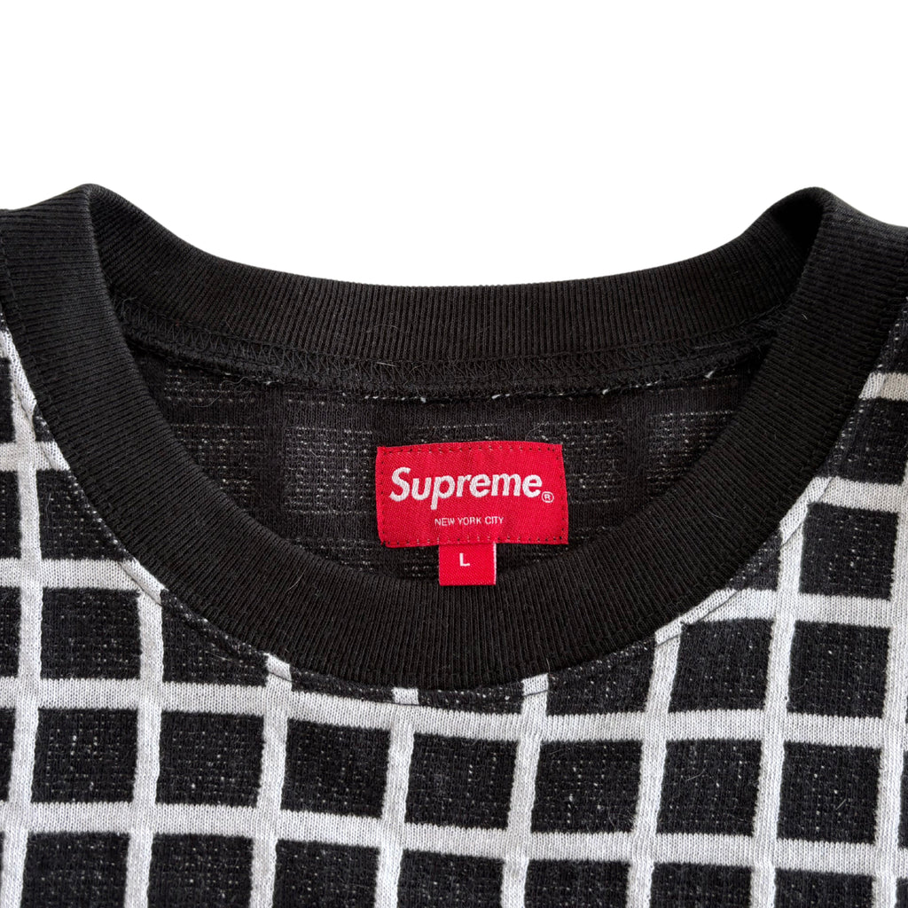 Supreme 'S/S19 Grid Jacquard' T-Shirt - Men's L