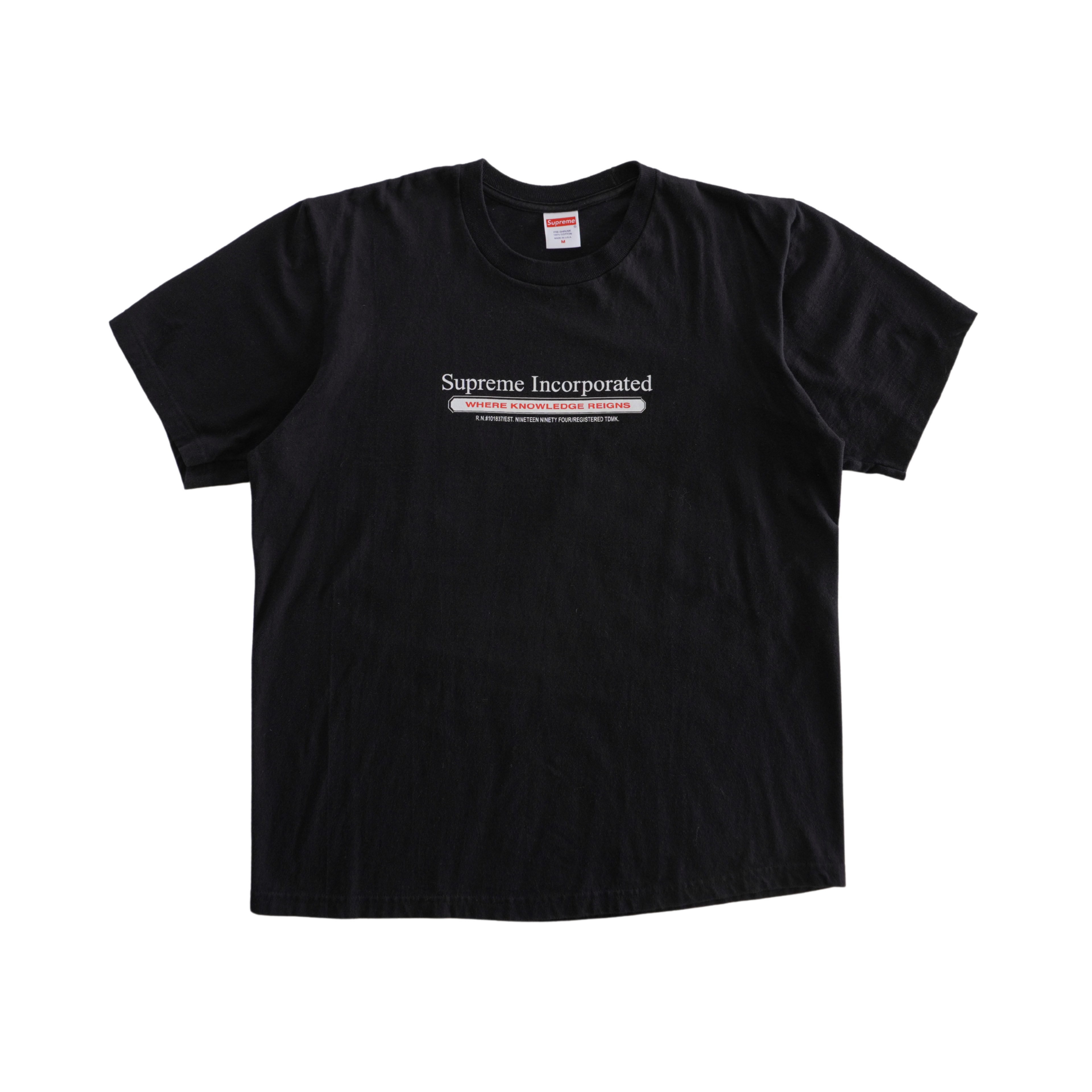 Supreme 'Where Knowledge Reigns' T-Shirt - Men's M