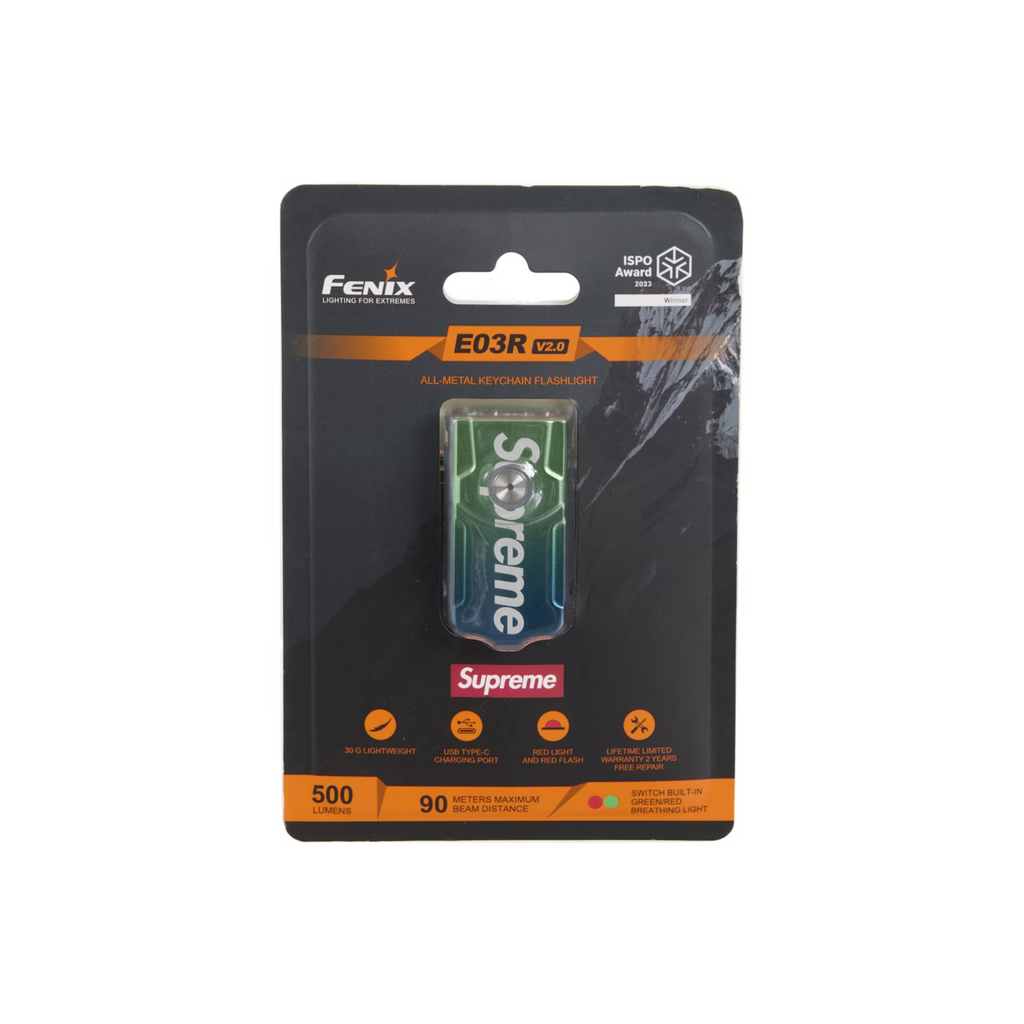 Supreme 'Fenix E03R' Flashlight Keychain