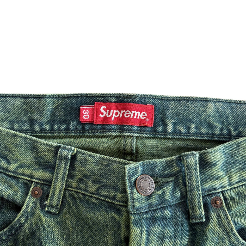 Supreme 'Regular Overdyed Green' Jeans - Men's 30