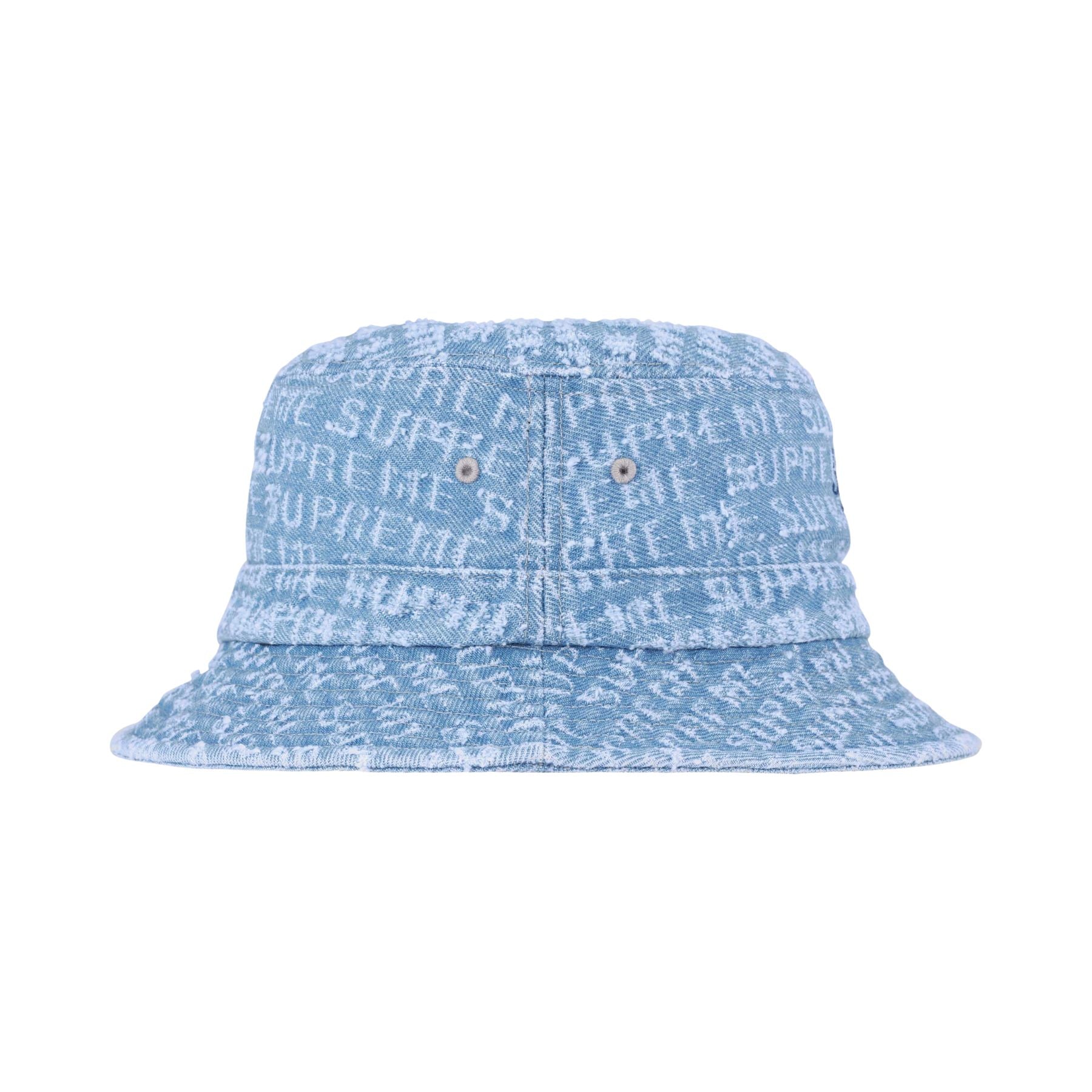 Supreme 'Needle Punch Denim Crusher' Bucket Hat - S/M