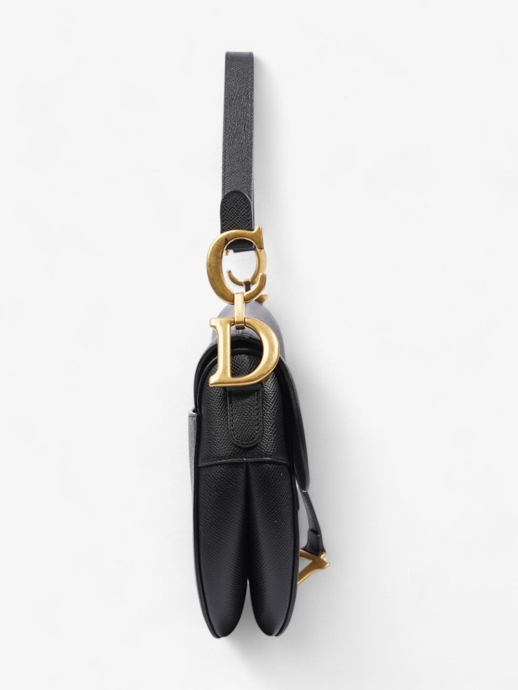 Christian Dior Saddle Bag Black Calfskin Leather