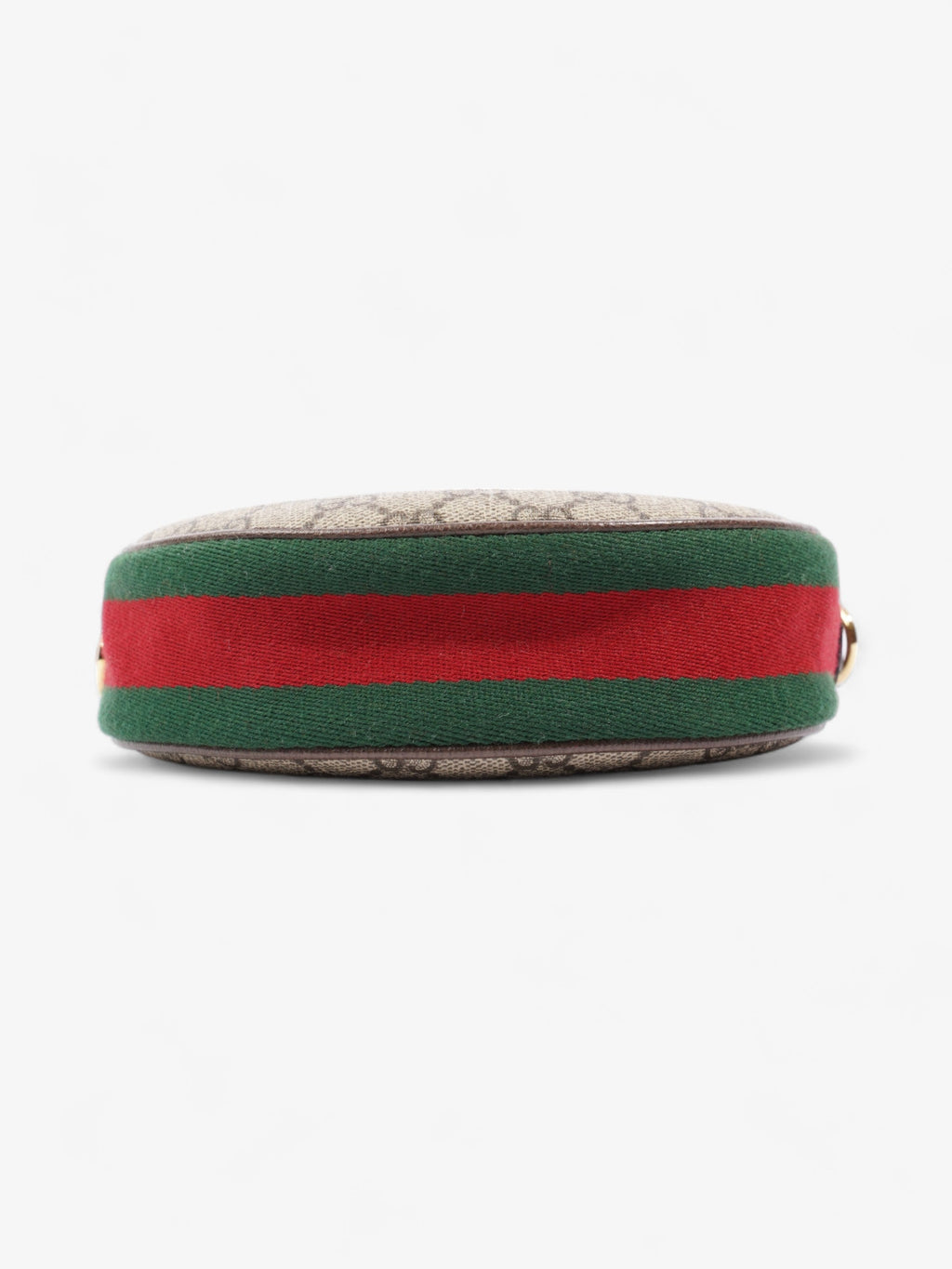 Gucci GG Mini Ophidia Beige And Ebony GG Supreme / Gucci Stripe Coated Canvas