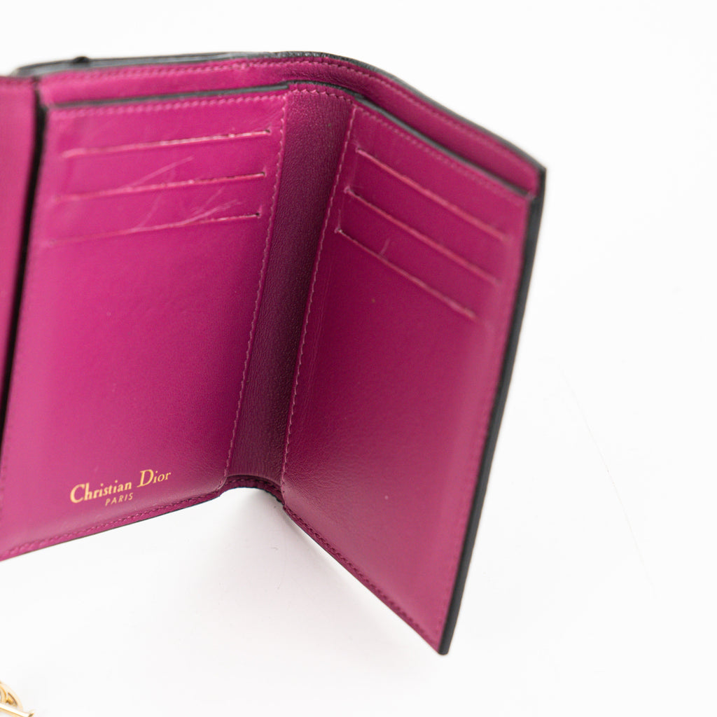 Dior Compact Wallet Black