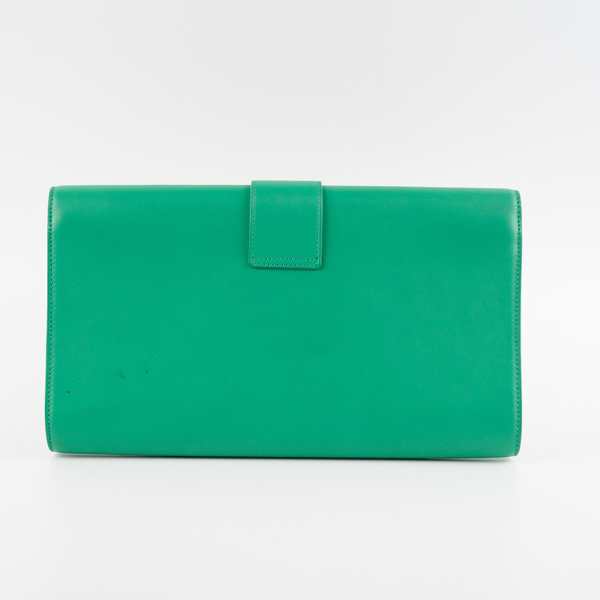 Saint Laurent Y Clutch Green