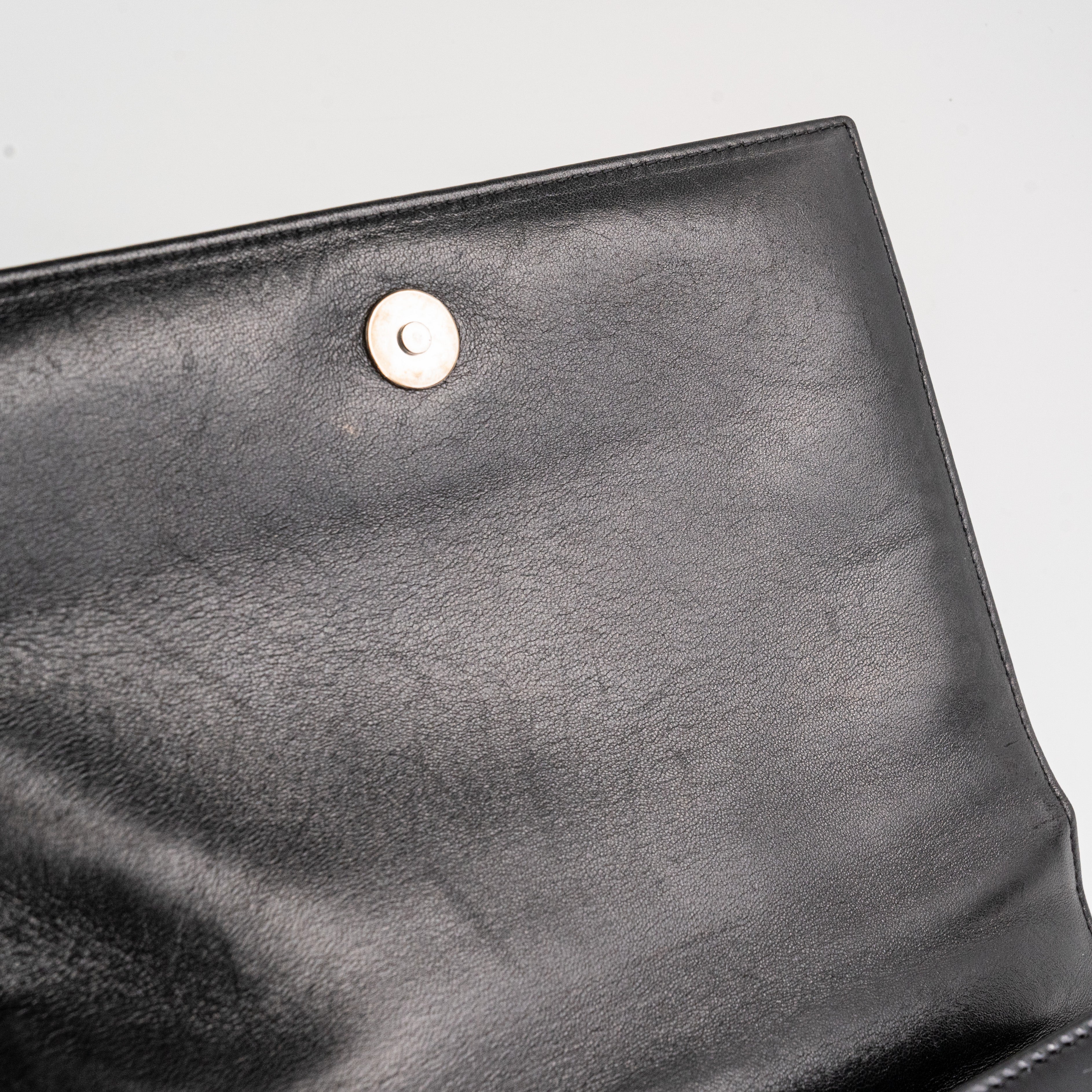 Chanel Vintage Patent Graphic Clutch