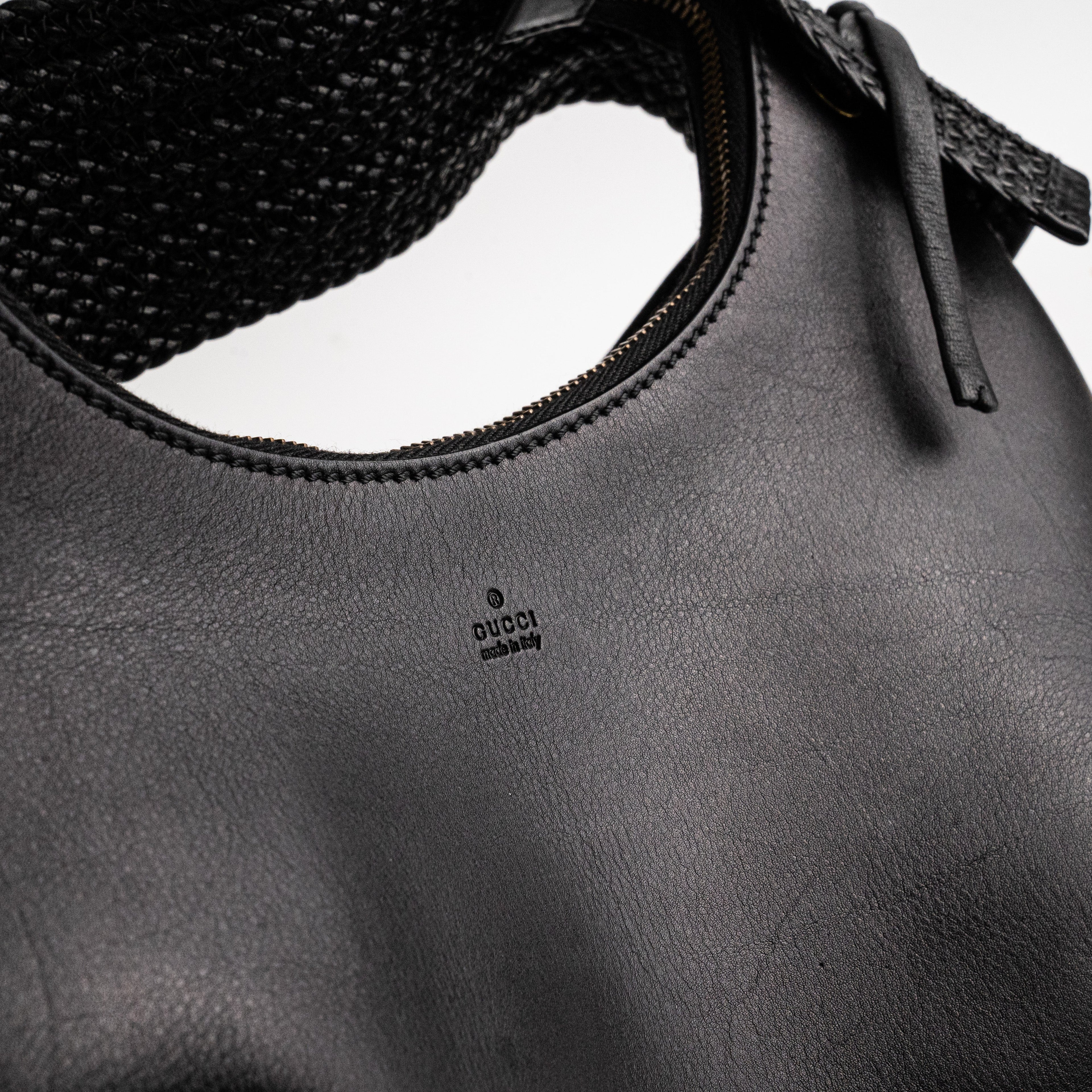 Gucci Hobo Shoulder Bag Black