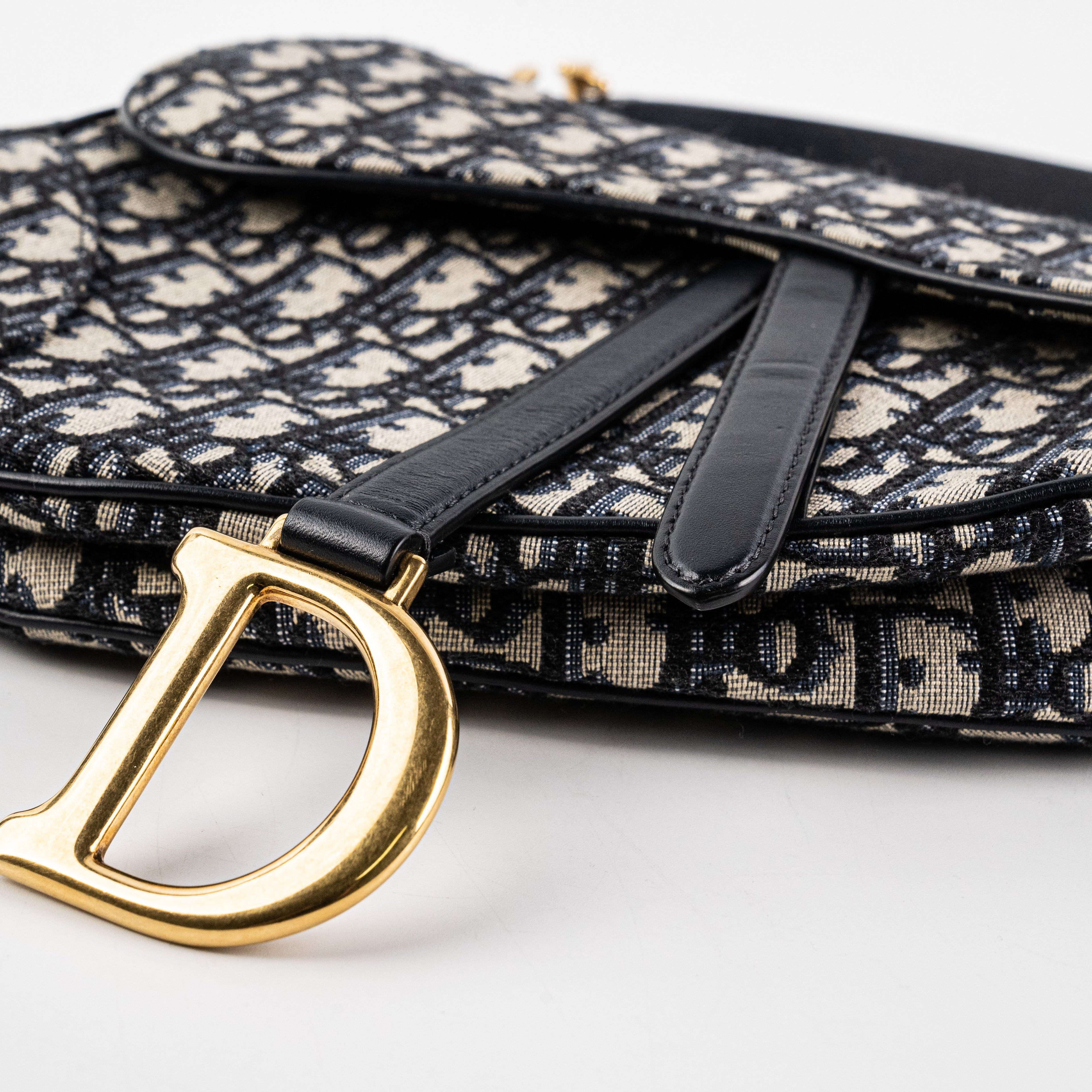 Christian Dior Saddle Oblique Shoulder Bag