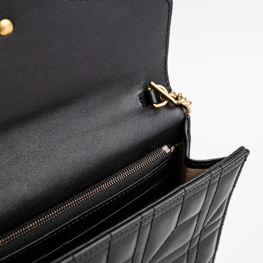 Gucci Pearl GG Black Wallet On Chain WOC