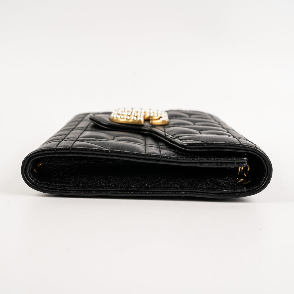 Gucci Pearl GG Black Wallet On Chain WOC