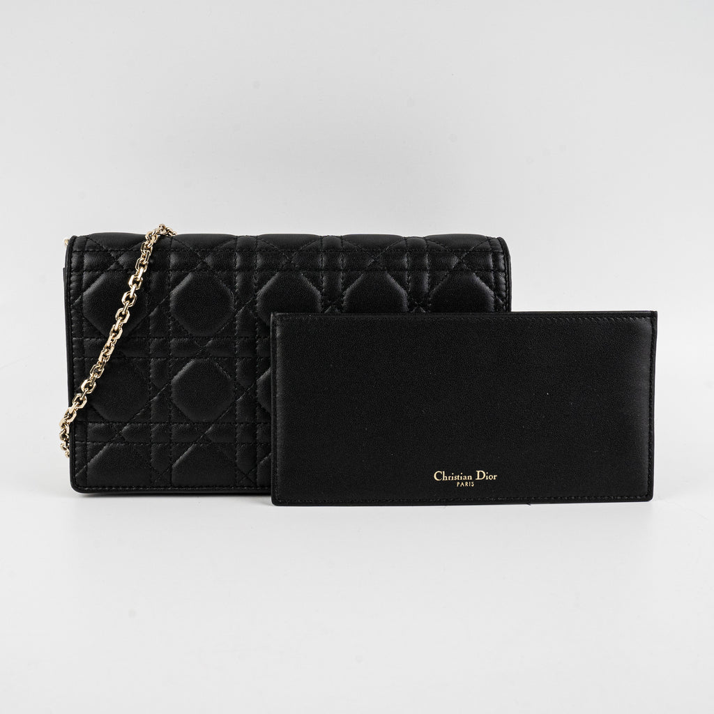 Christian Dior Lady Dior Pouch Black Crossbody Bag