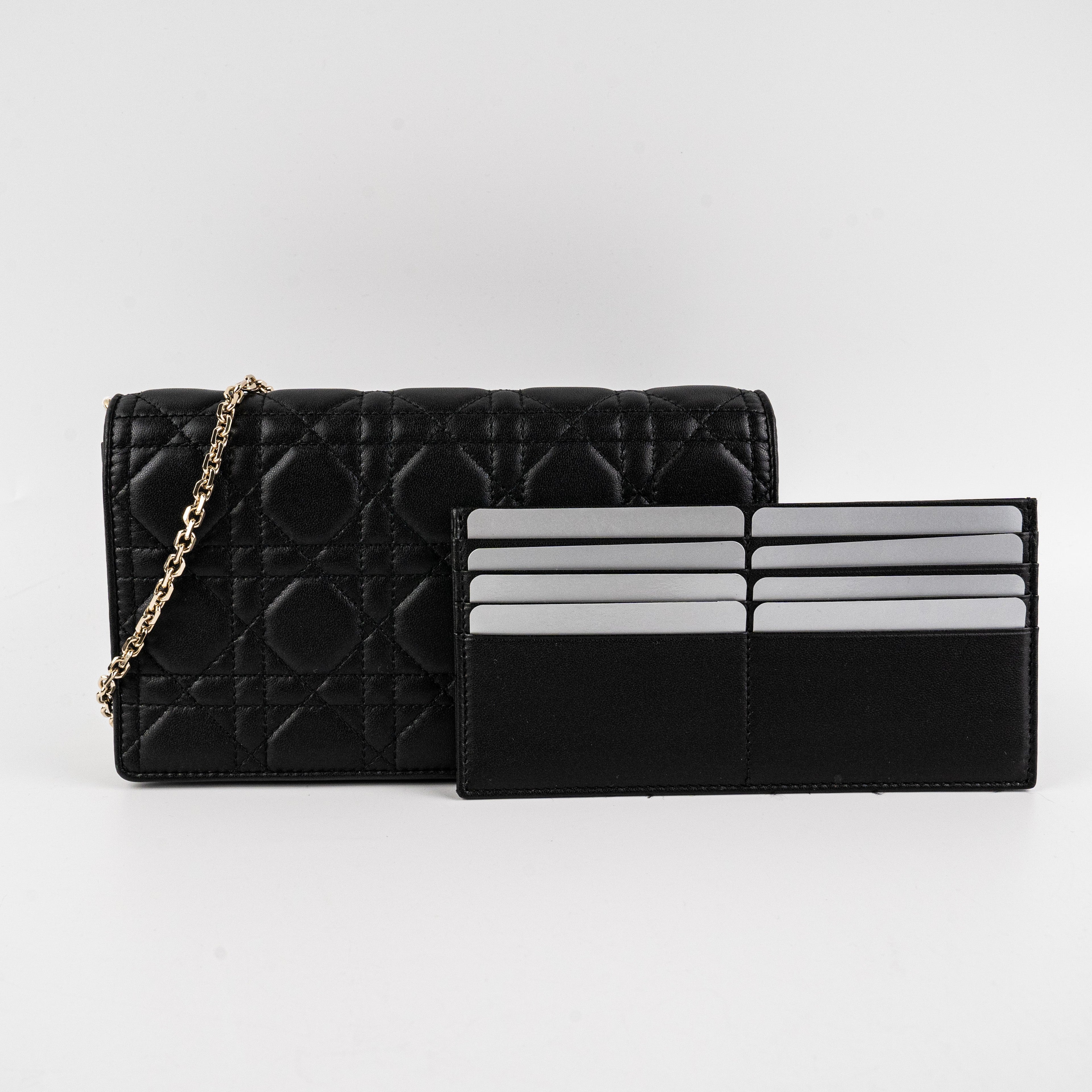 Christian Dior Lady Dior Pouch Black Crossbody Bag