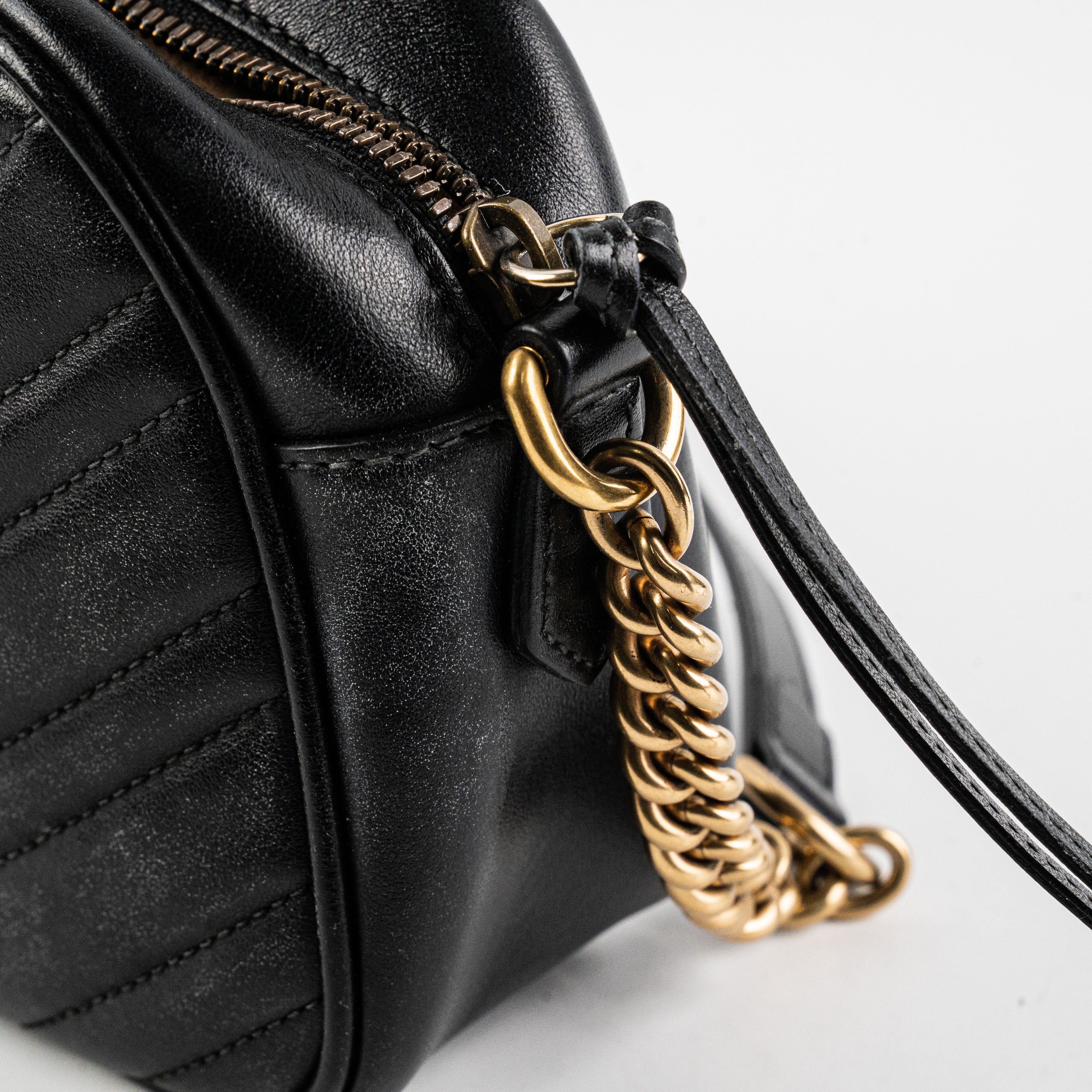 Gucci Marmont Camera Bag Black