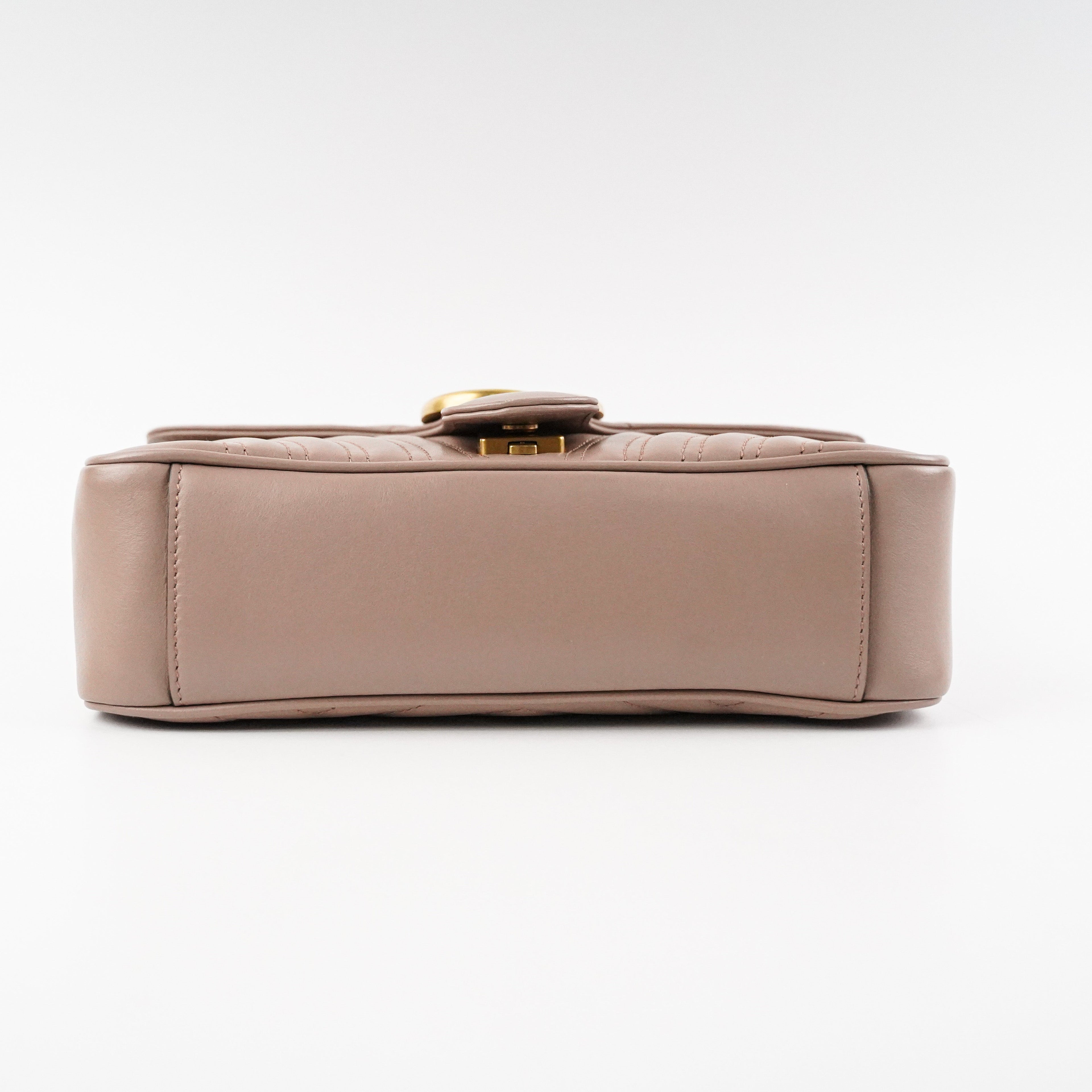 Gucci GG Marmont Matelasse Dust Pink Shoulder Bag