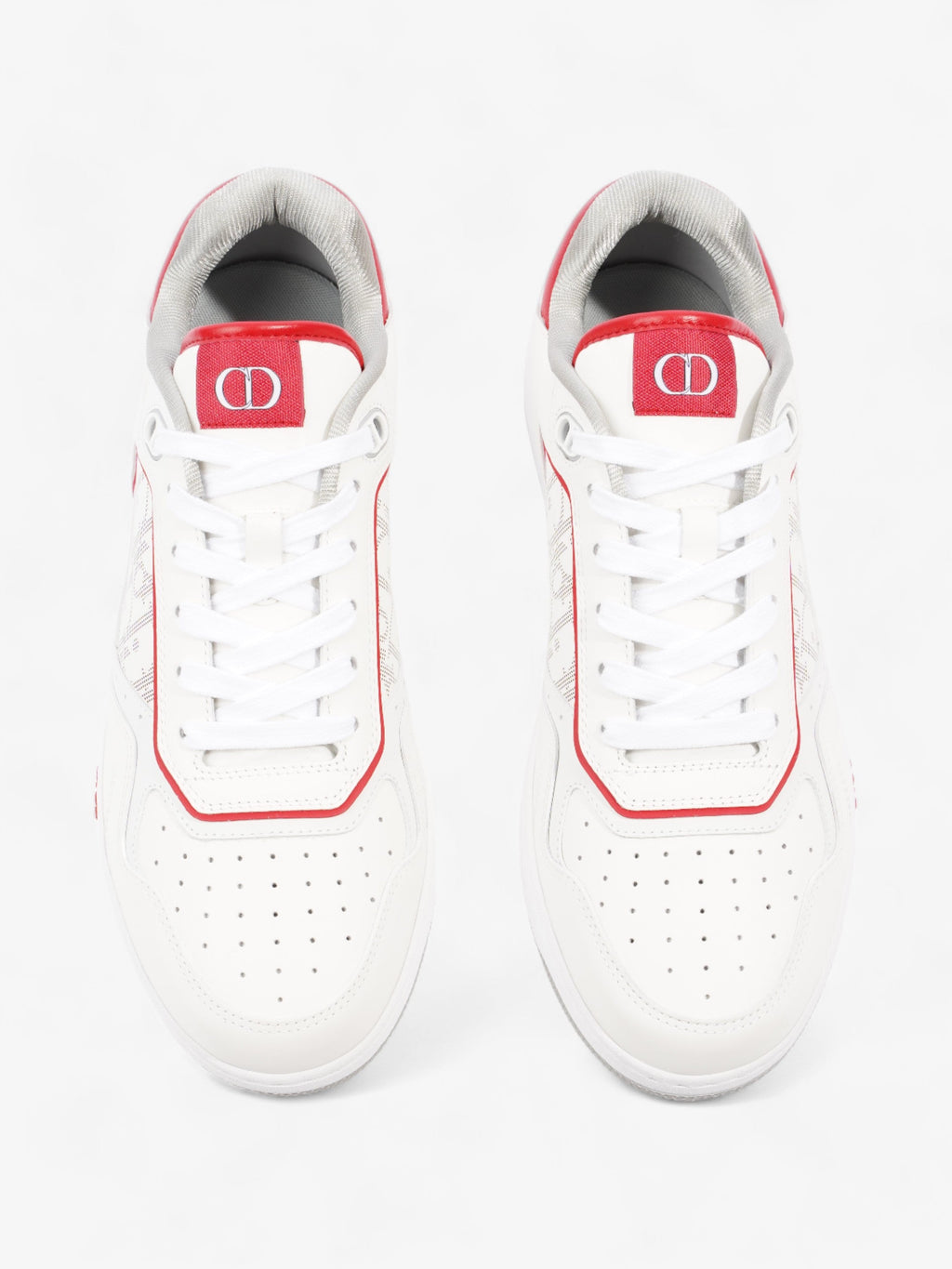 Christian Dior B27 White / Red Calfskin Leather EU 43 UK 9