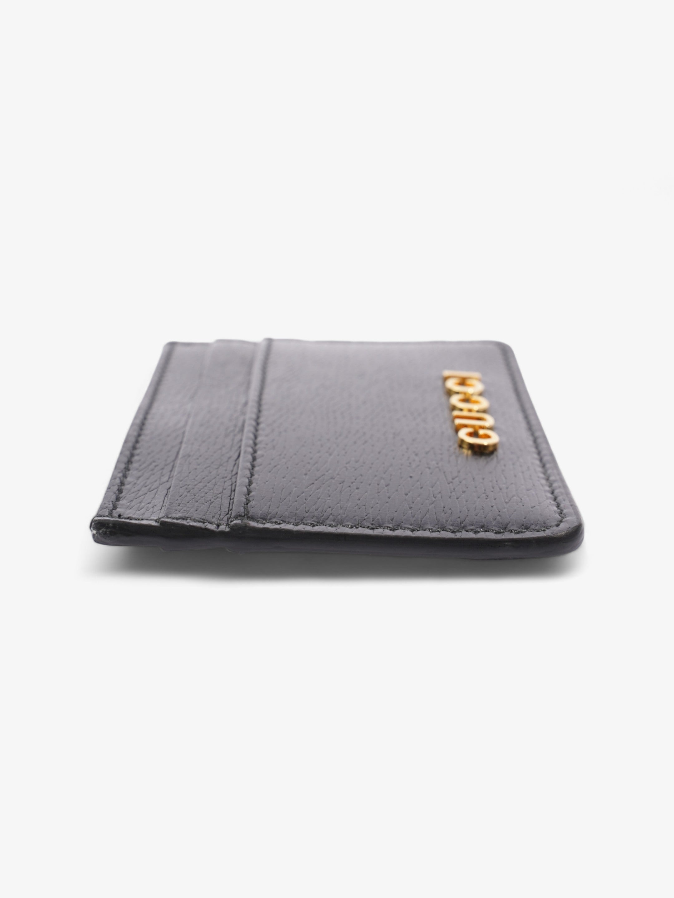Gucci  Case With Gucci Script Black Leather