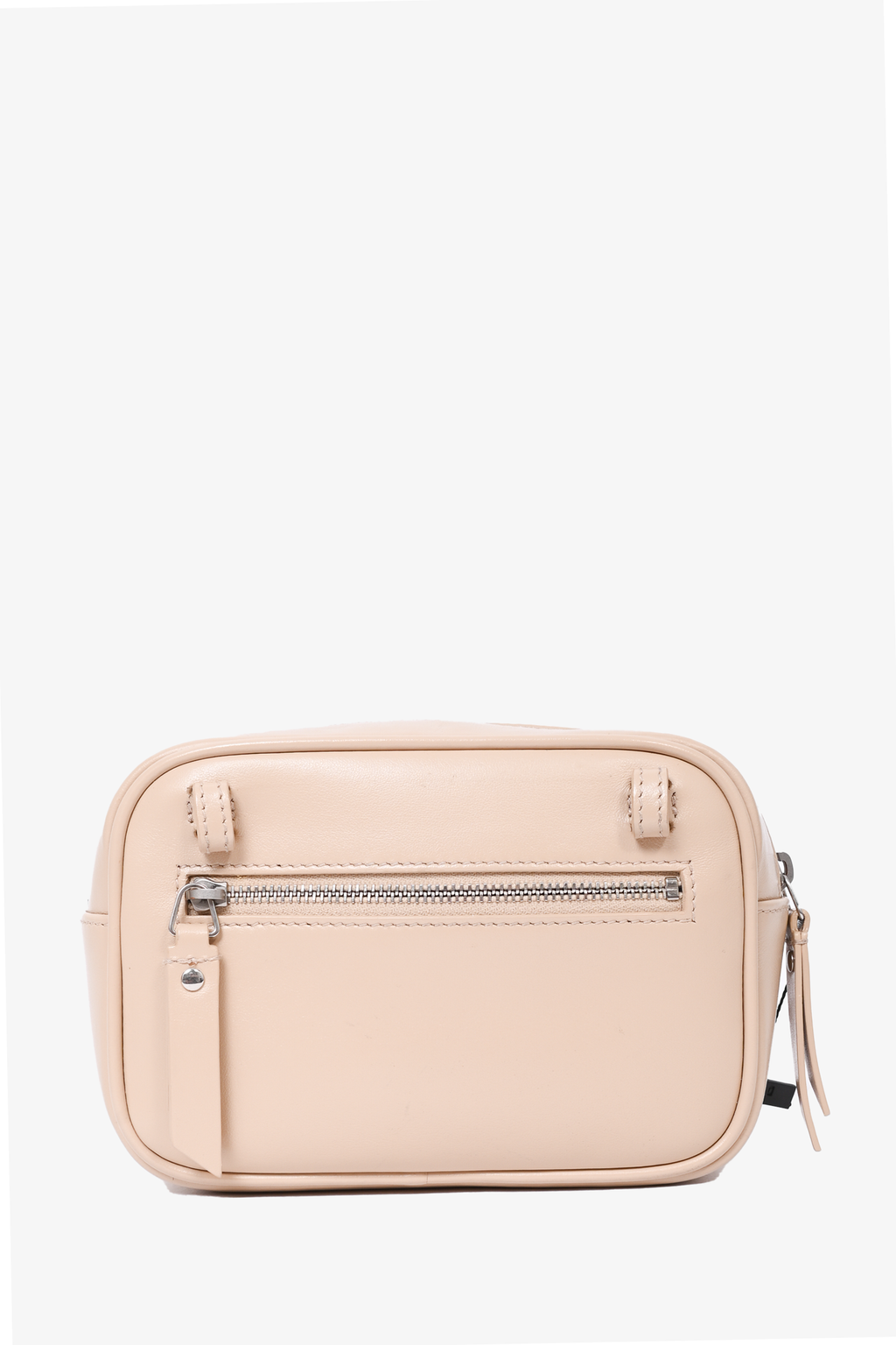 Saint Laurent 2019 Beige Chevron Leather Belt Bag