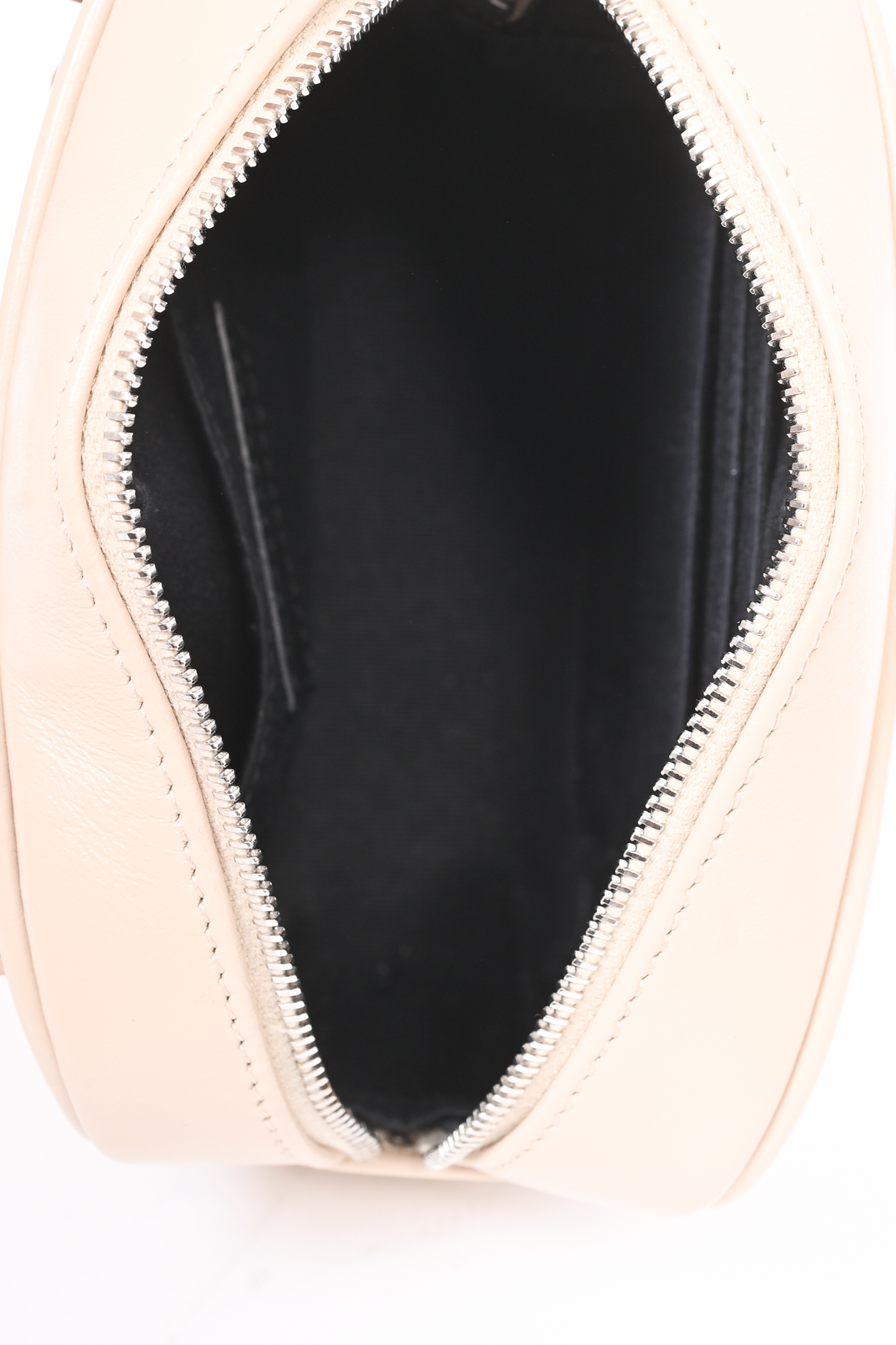 Saint Laurent 2019 Beige Chevron Leather Belt Bag