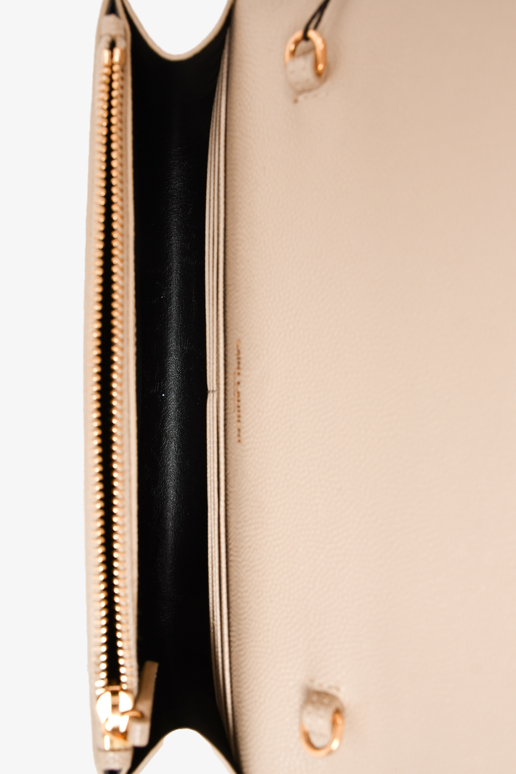 Saint Laurent 2020 Taupe Grained Leather Tassel Kate Small Crossbody