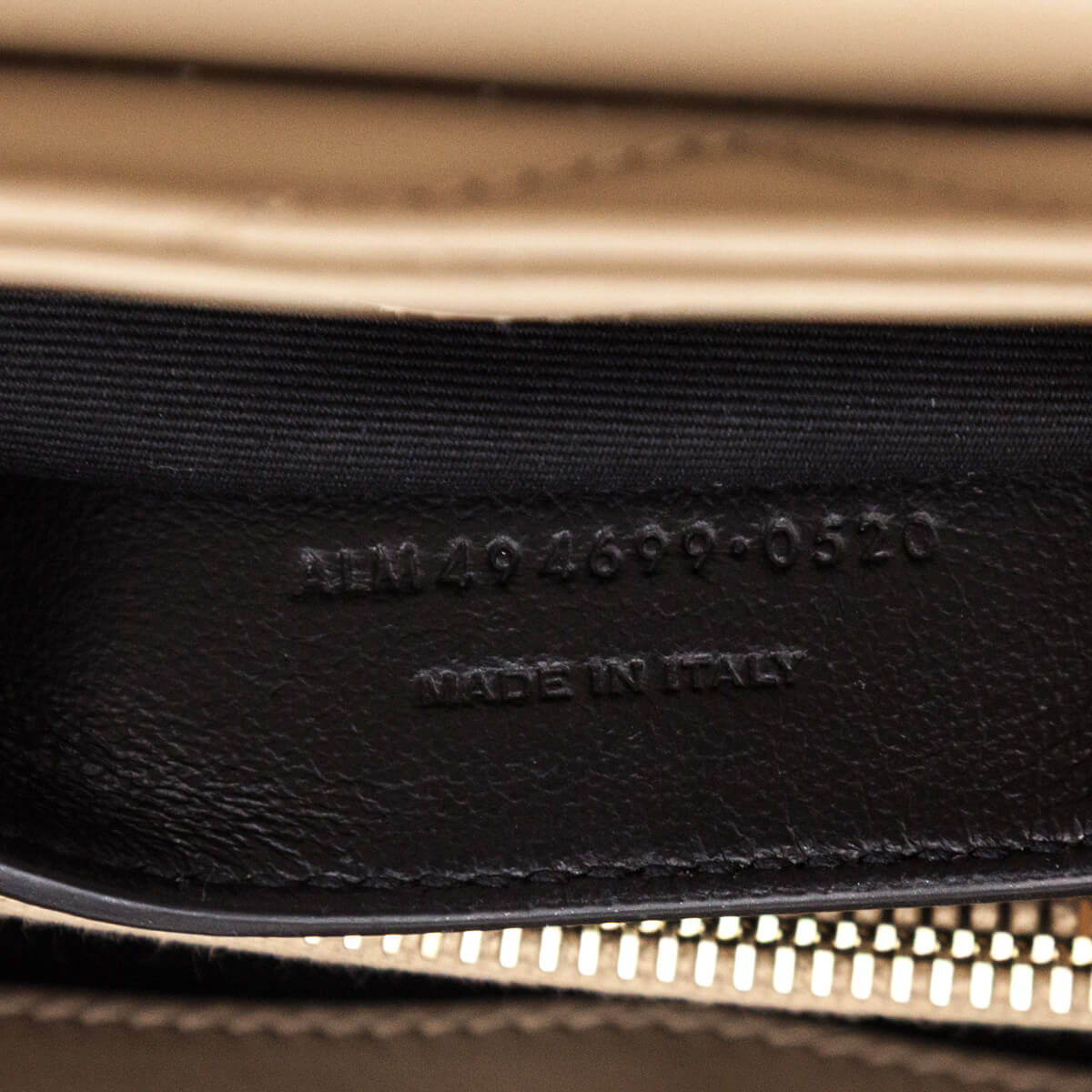 Saint Laurent Beige Calfskin Y Quilted Monogram Small Loulou Chain Satchel