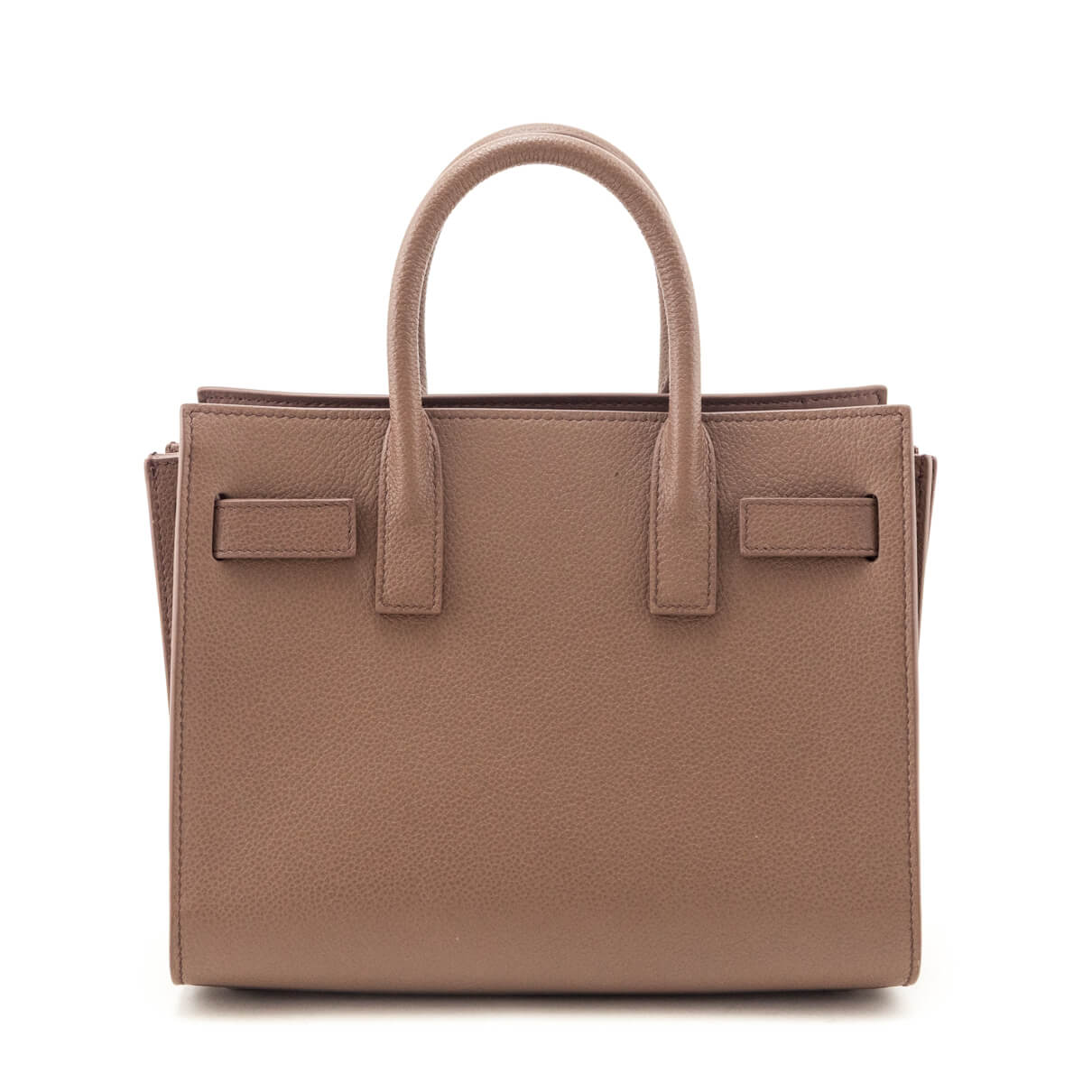 Saint Laurent Beige Grained Calfskin Nano Sac De Jour