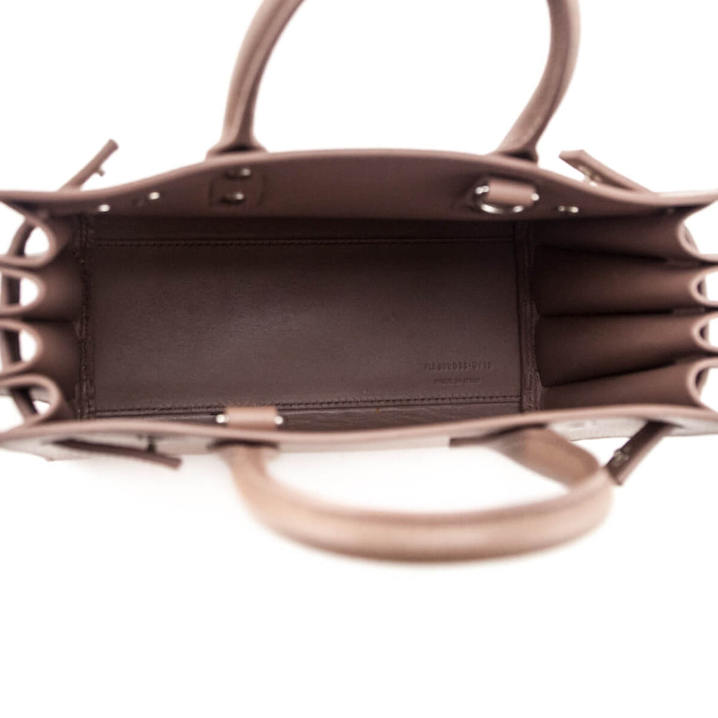 Saint Laurent Beige Grained Calfskin Nano Sac De Jour