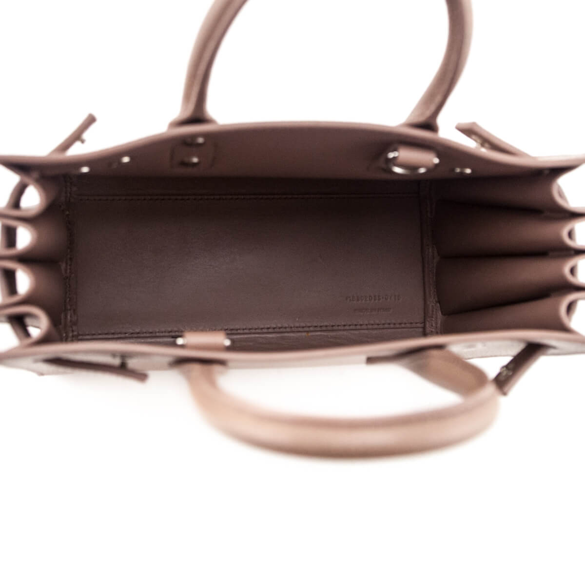 Saint Laurent Beige Grained Calfskin Nano Sac De Jour