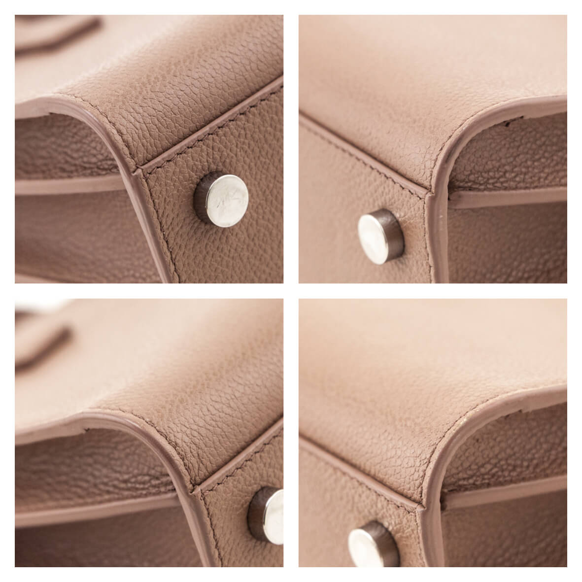 Saint Laurent Beige Grained Calfskin Nano Sac De Jour