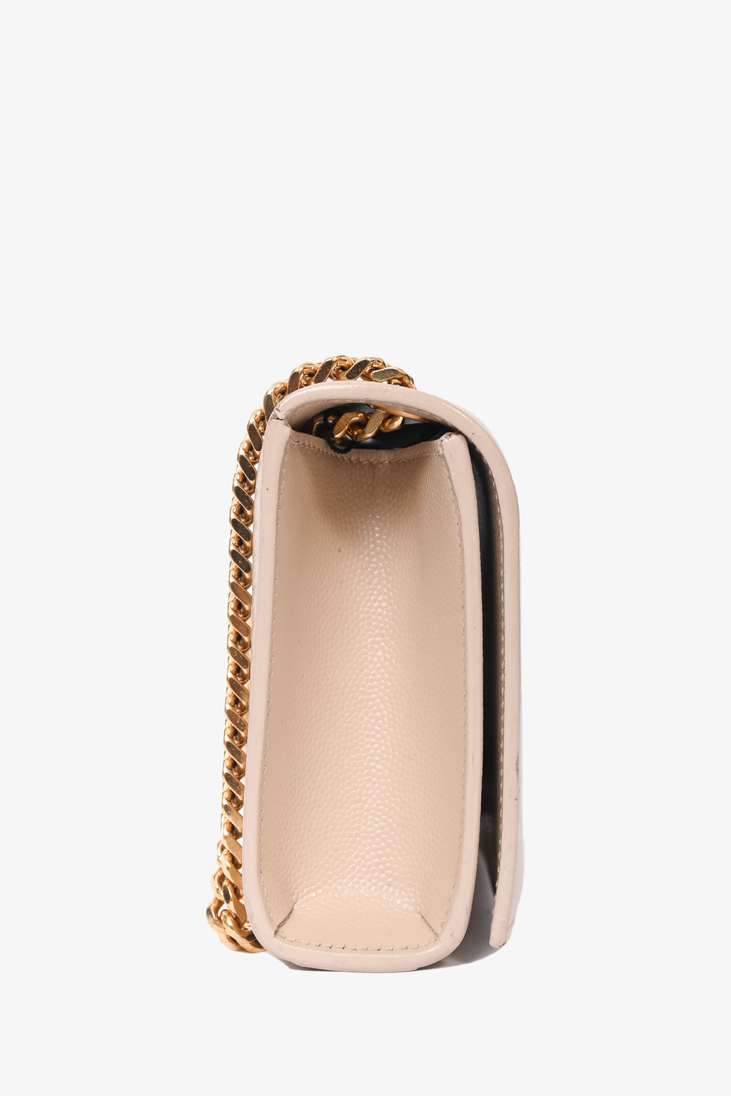 Saint Laurent Beige Leather Small Kate Crossbody