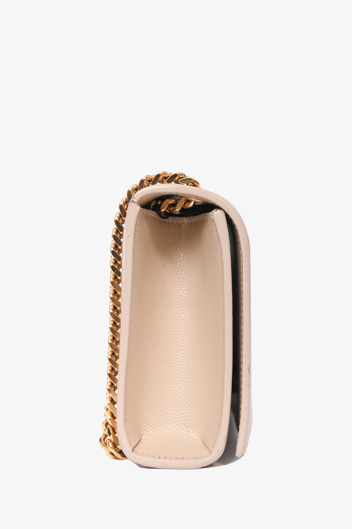 Saint Laurent Beige Leather Small Kate Crossbody