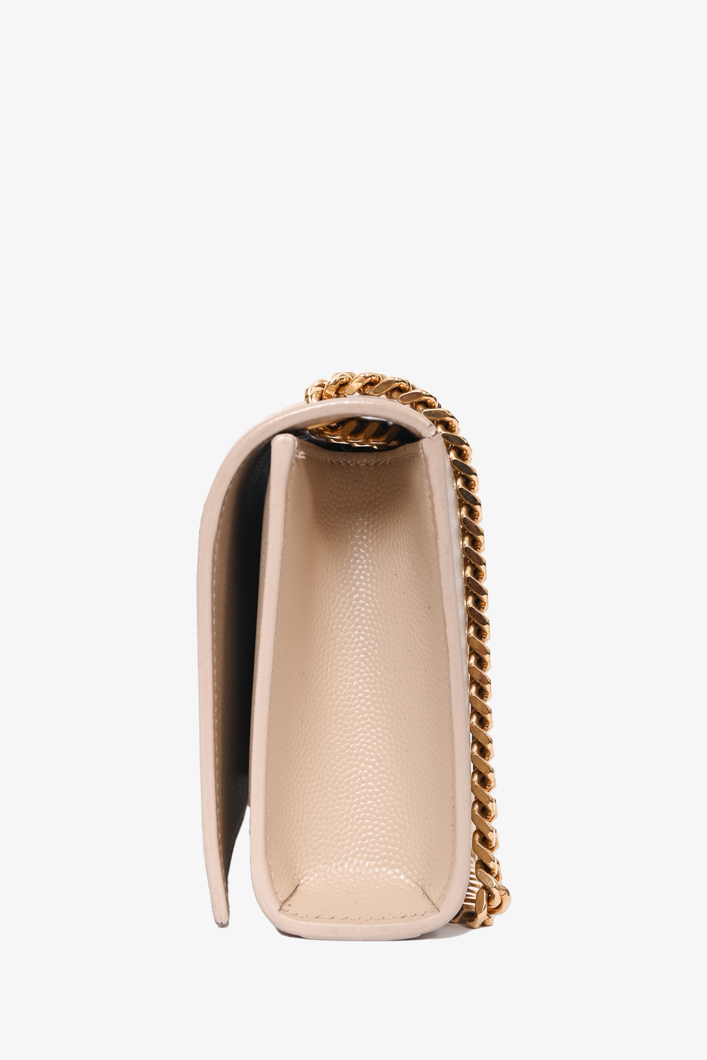 Saint Laurent Beige Leather Small Kate Crossbody