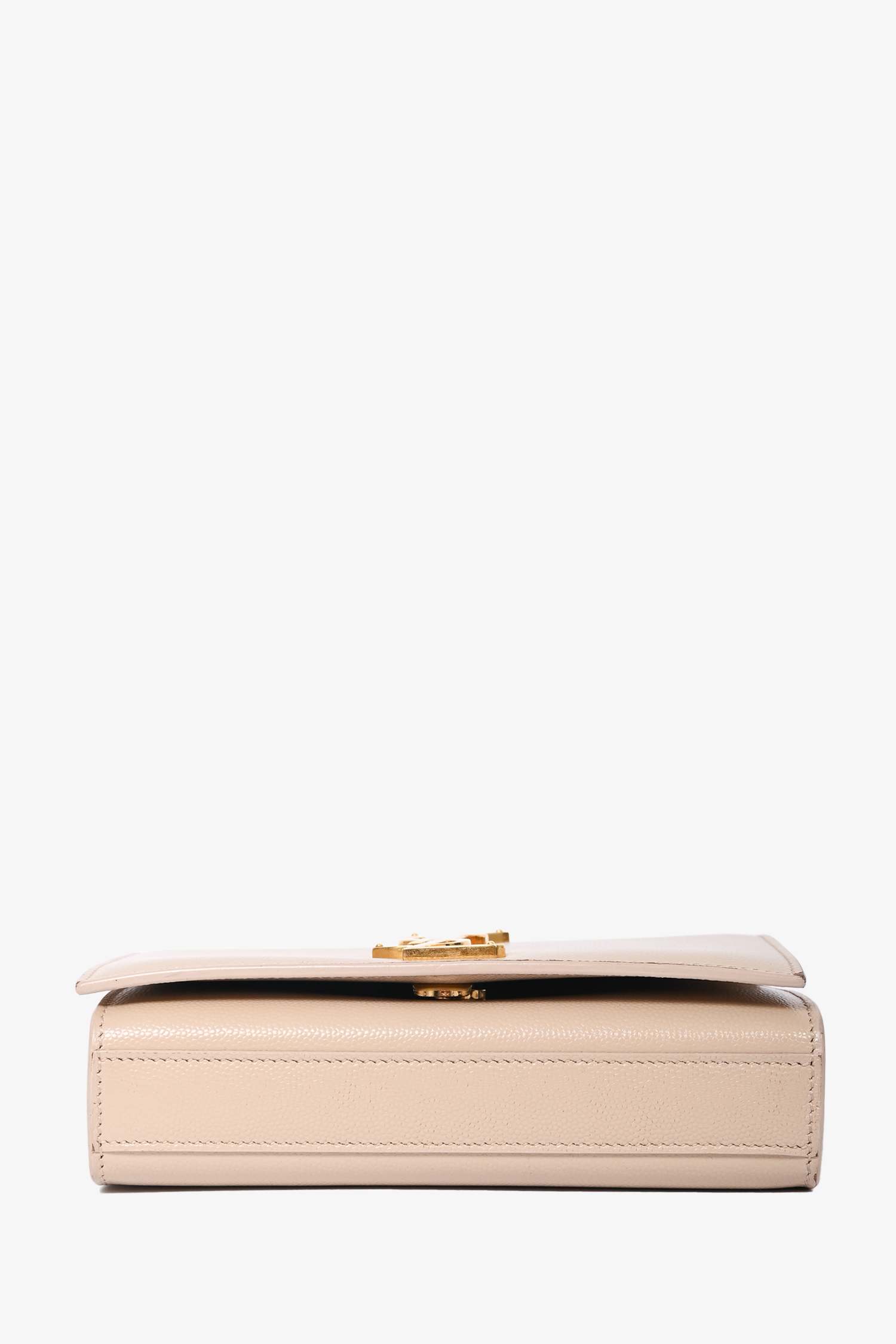 Saint Laurent Beige Leather Small Kate Crossbody
