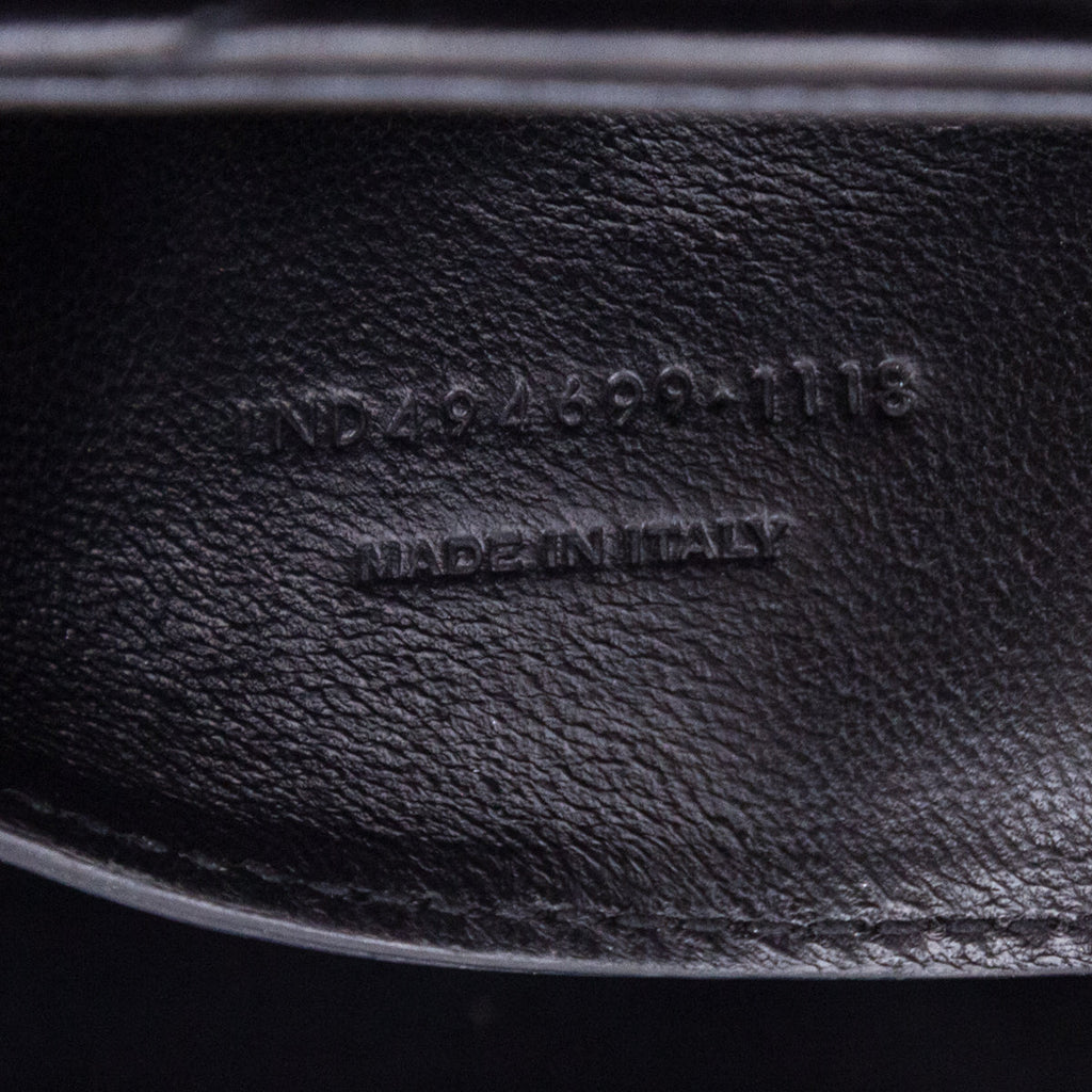Saint Laurent Black Calfskin Y Quilted Monogram Small Loulou Chain Satchel