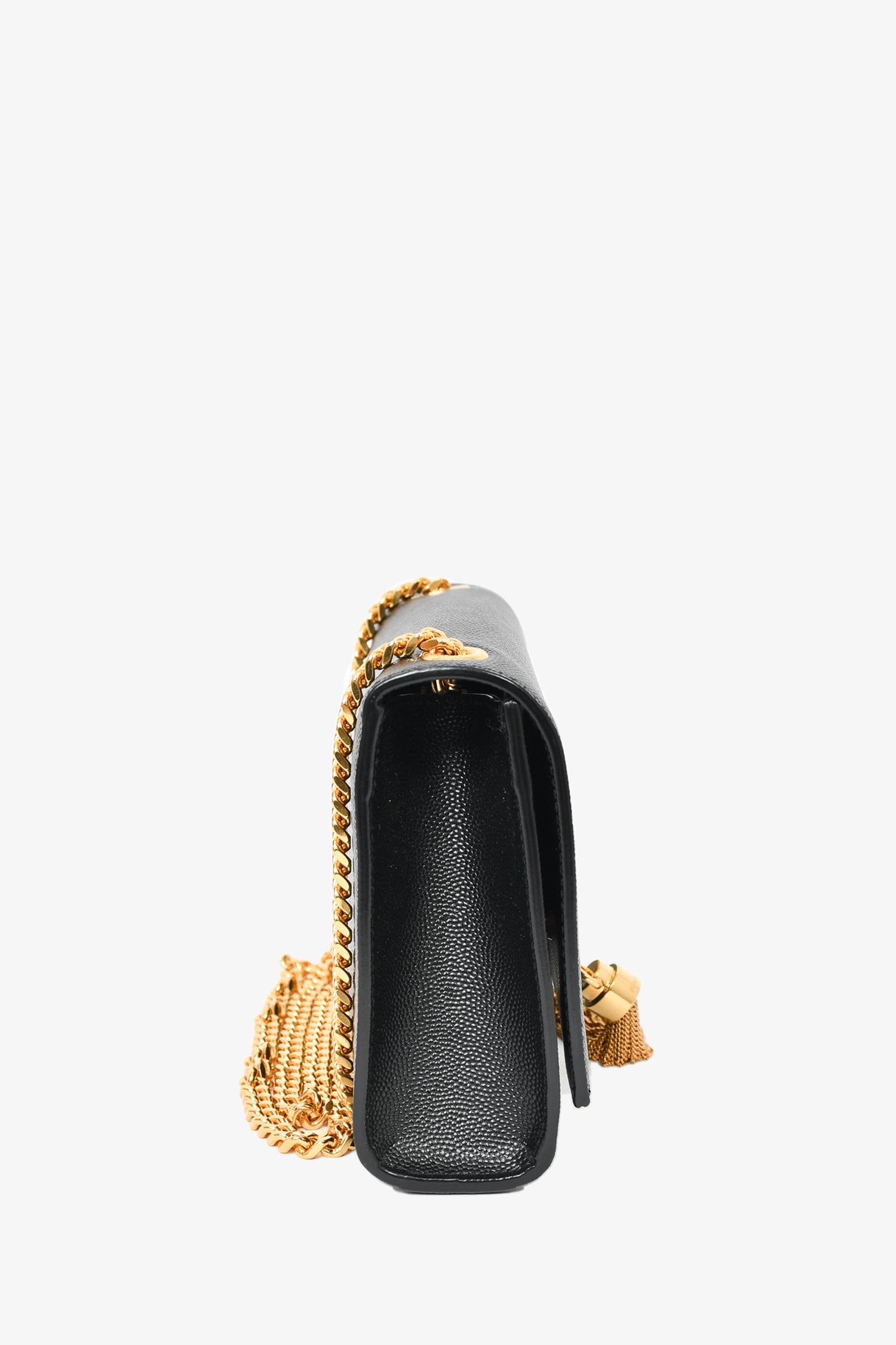 Saint Laurent Black Leather Kate Tassle Small Crossbody