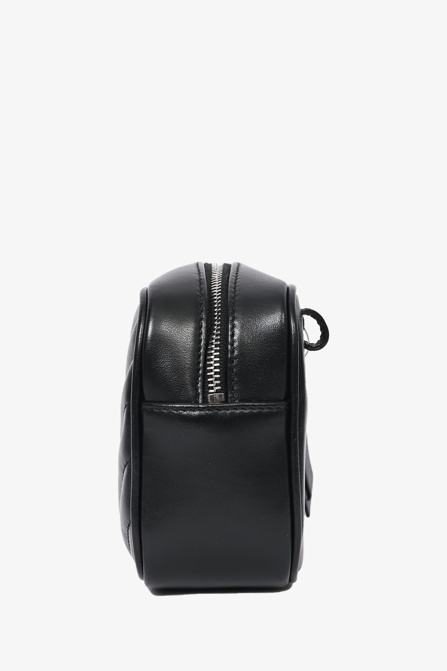 Saint Laurent Black Matelasse Leather Lou Belt Bag
