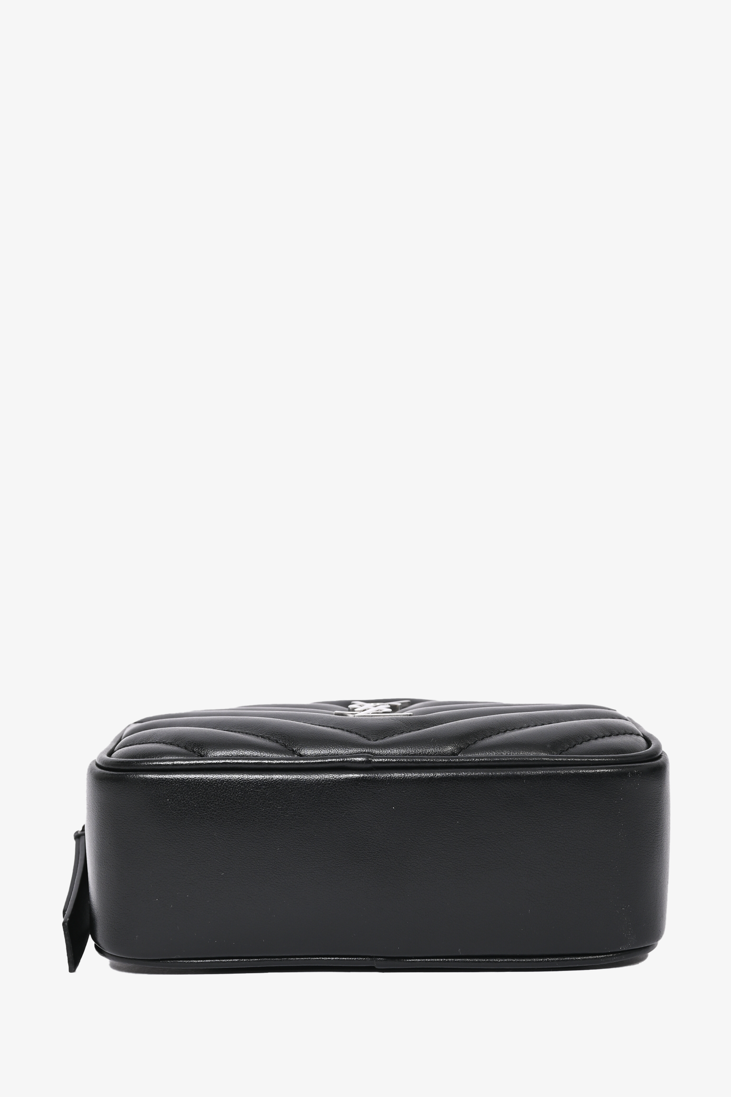 Saint Laurent Black Matelasse Leather Lou Belt Bag