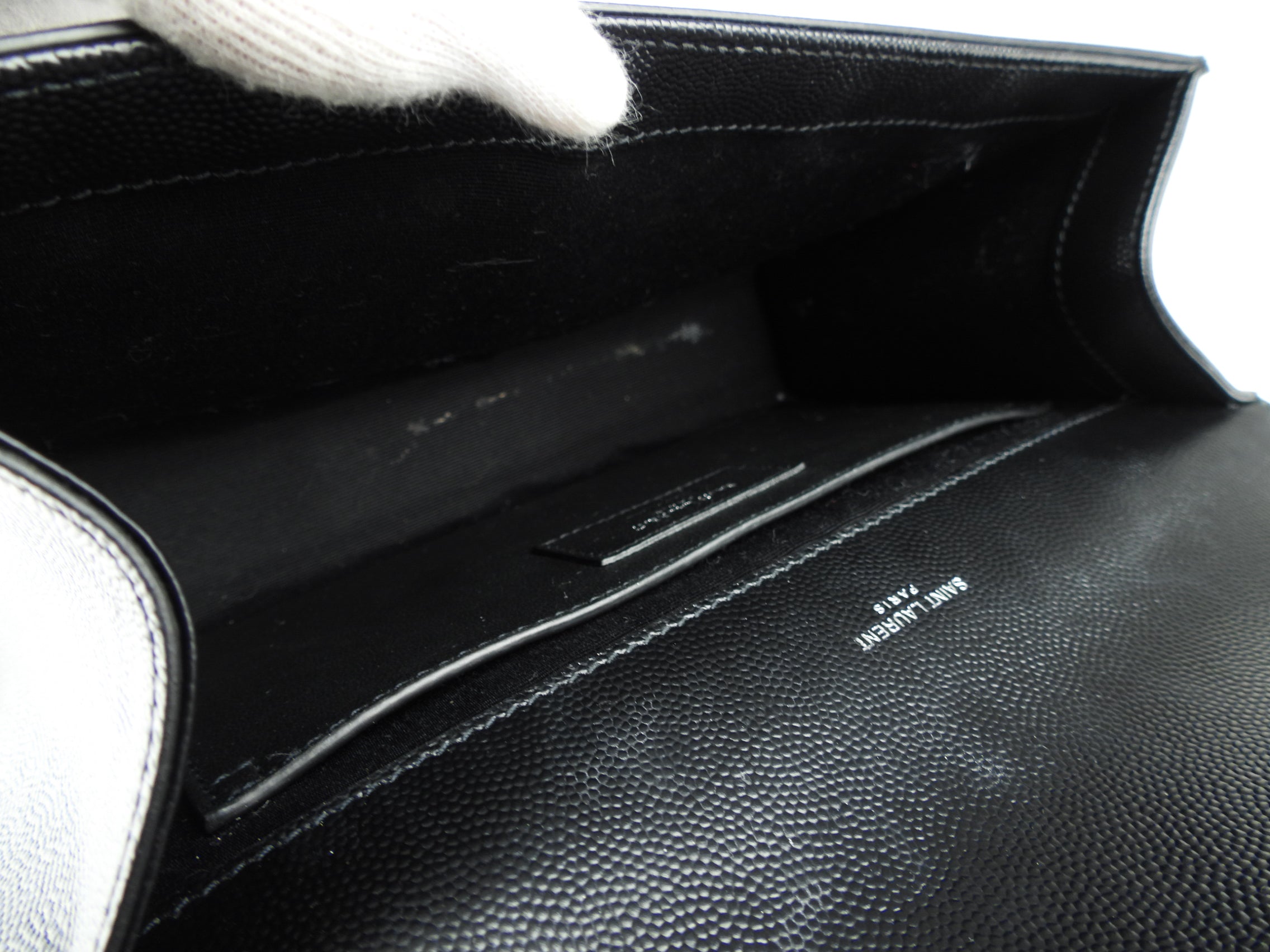 Saint Laurent Black Medium Kate Chain Bag