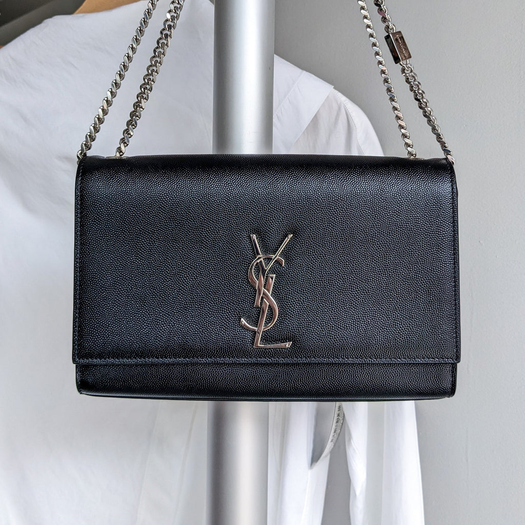 Saint Laurent Black Medium Kate Chain Bag