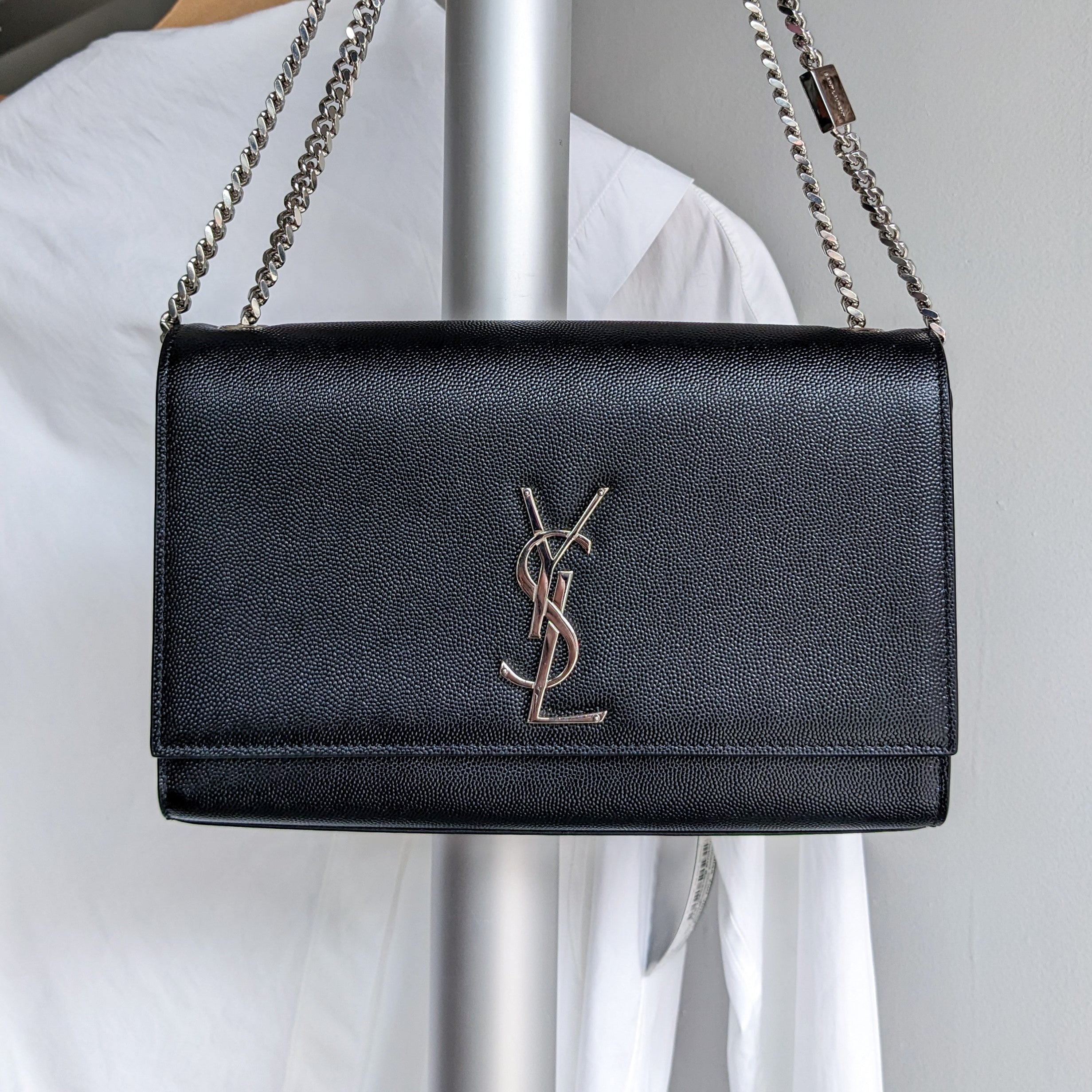 Saint Laurent Black Medium Kate Chain Bag