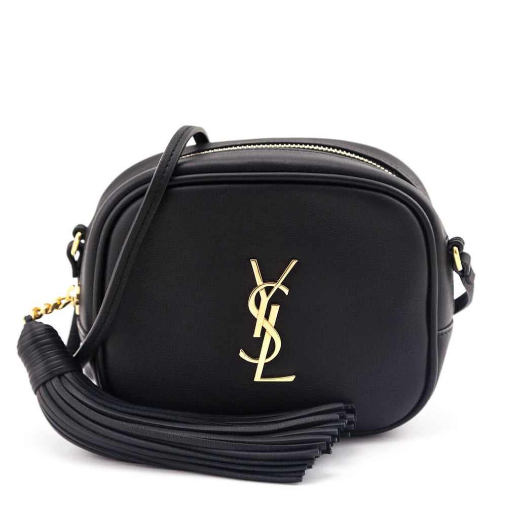 Saint Laurent Black Nappa Monogram Blogger Bag