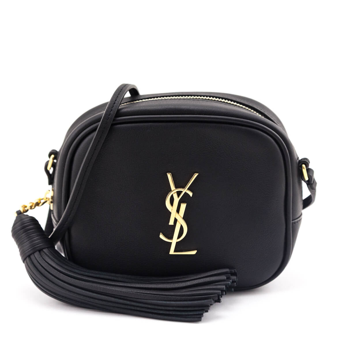 Saint Laurent Black Nappa Monogram Blogger Bag