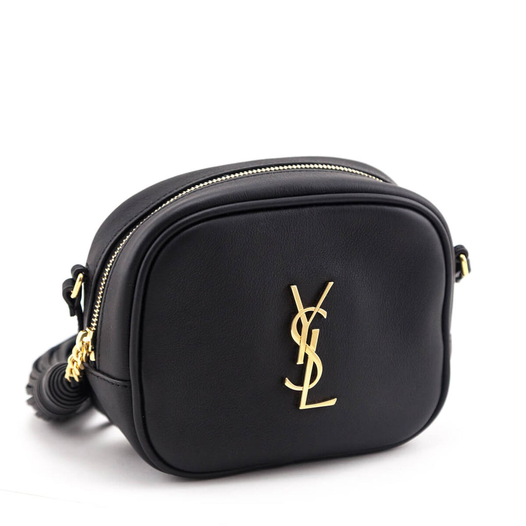 Saint Laurent Black Nappa Monogram Blogger Bag