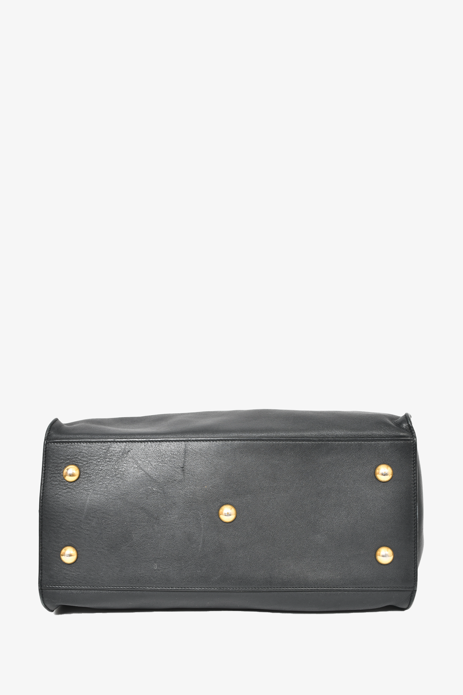 Saint Laurent Black Small Y Cabas Tote with Strap