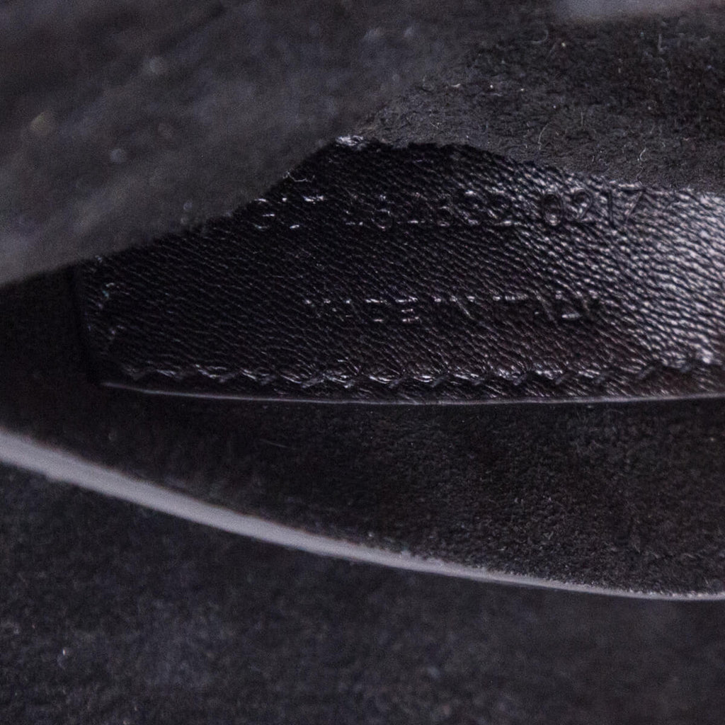 Saint Laurent Black Suede Medium Monogram Fetish Satchel