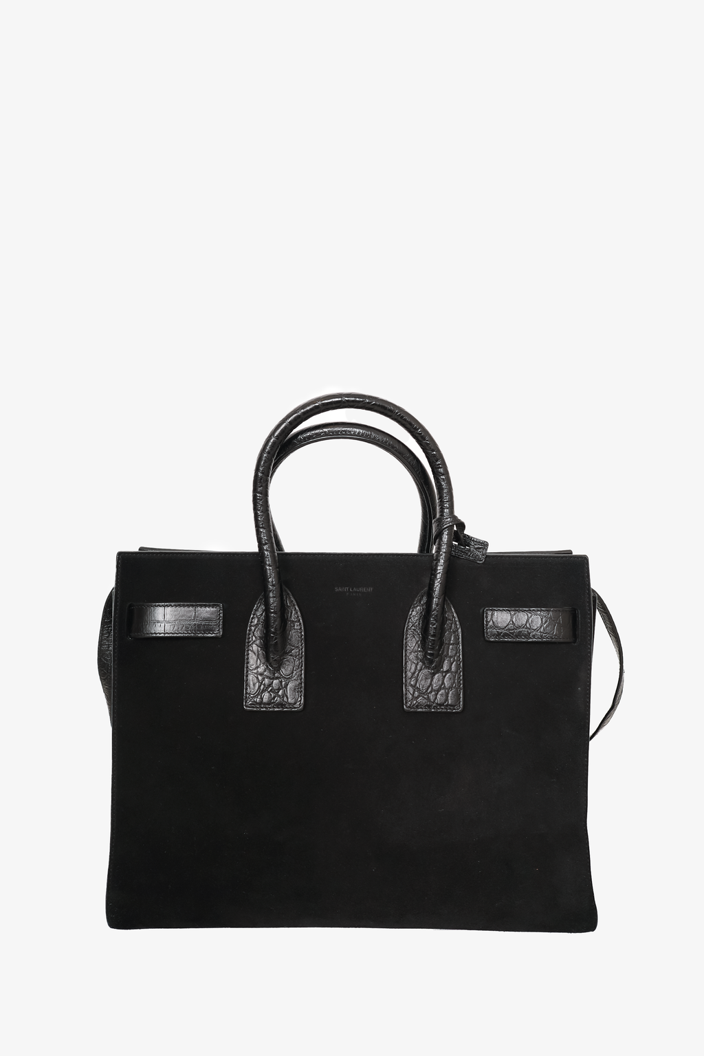 Saint Laurent Black Suede Sac de Jour Small Top Handle