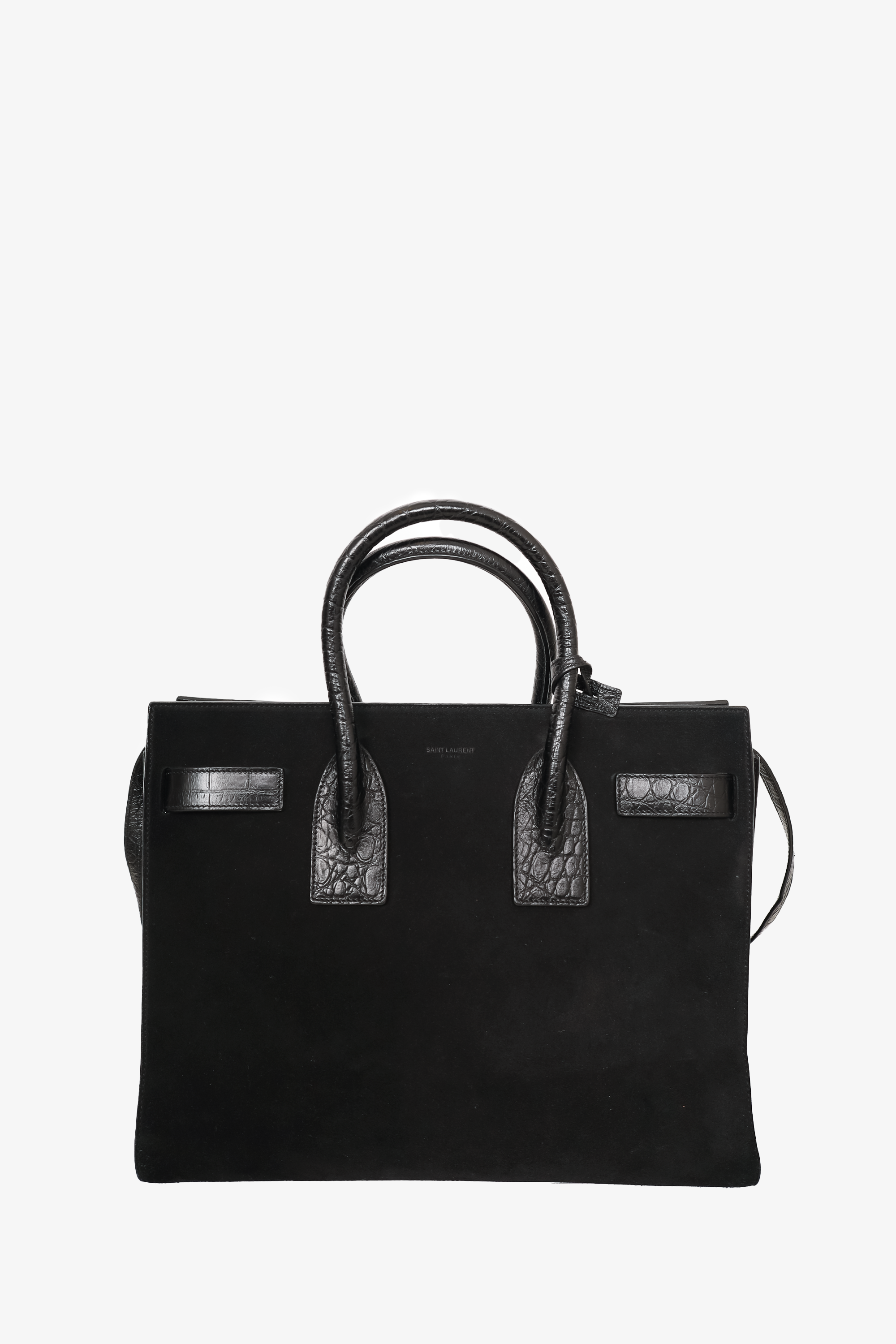 Saint Laurent Black Suede Sac de Jour Small Top Handle