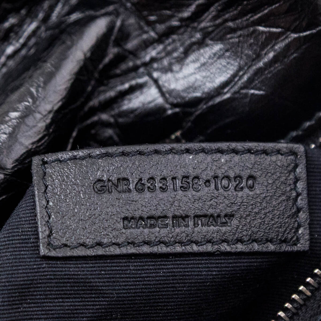 Saint Laurent Black Vintage-Calfskin Matelasse Medium Niki Bag