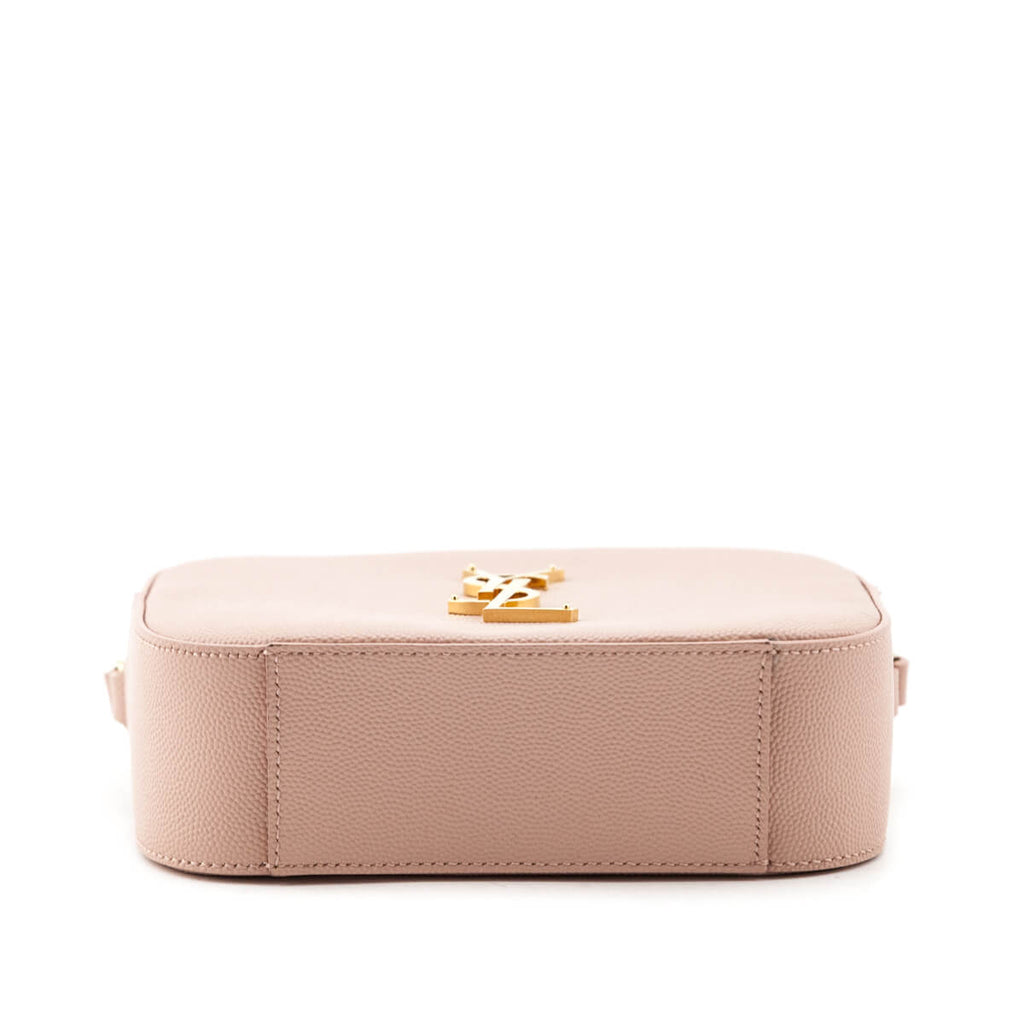 Saint Laurent Blush Grain De Poudre Small Classic Monogram Camera Bag