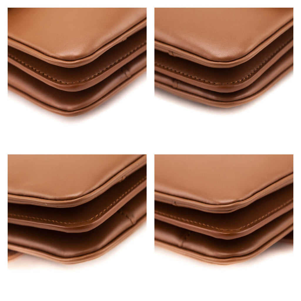Saint Laurent Brown Smooth Calfskin Le Maillon Satchel