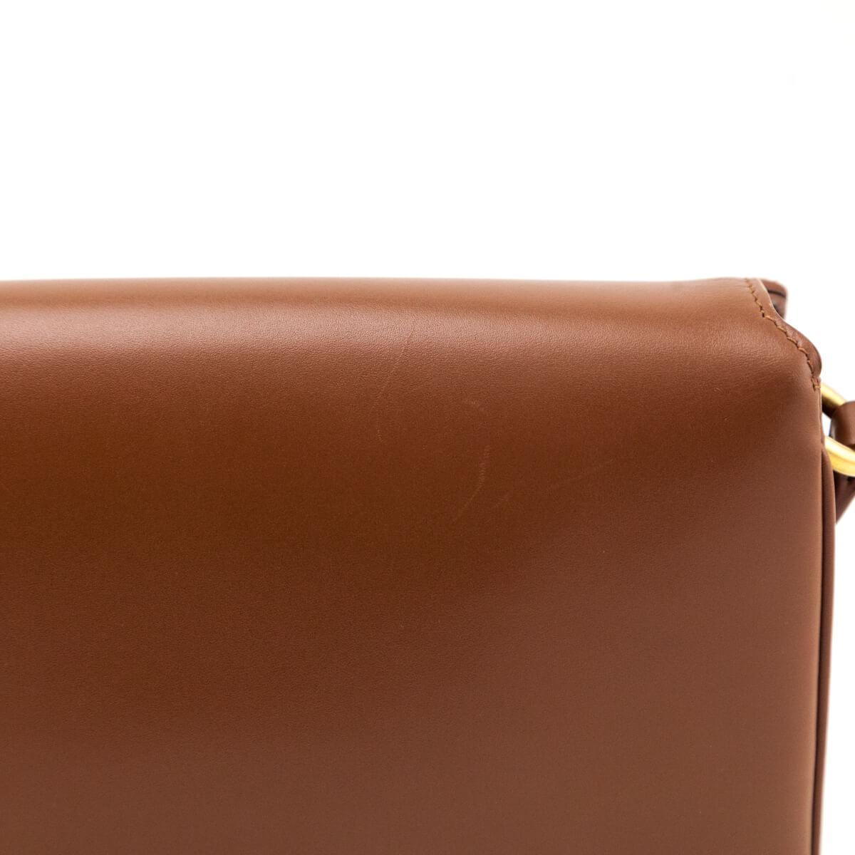Saint Laurent Brown Smooth Calfskin Le Maillon Satchel